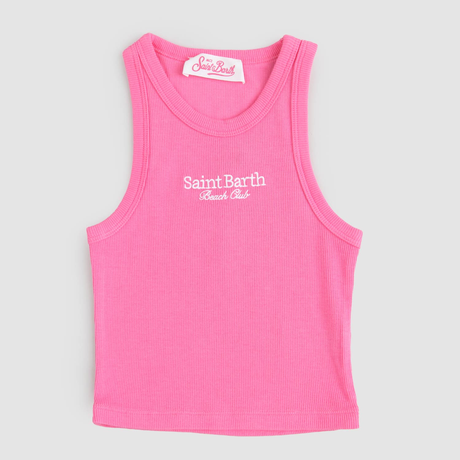 Canotta crop Rosa in cotone - annameglio.com abbigliamento moda