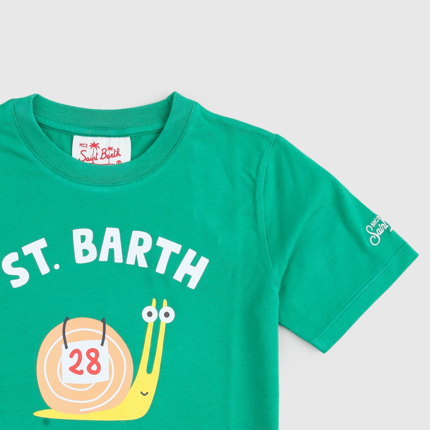 t-shirt verde lumaca bambino - annameglio.com abbigliamento moda