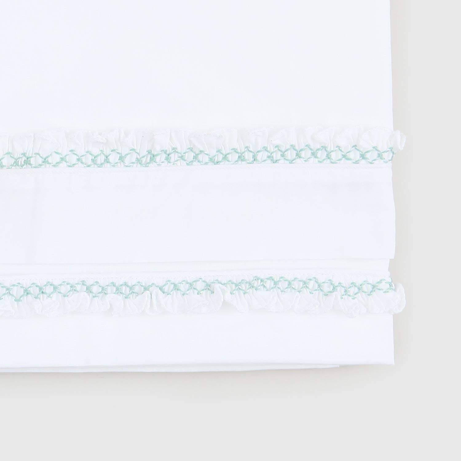 copertina bianca e verde con fodera neonato - annameglio.com abbigliamento moda