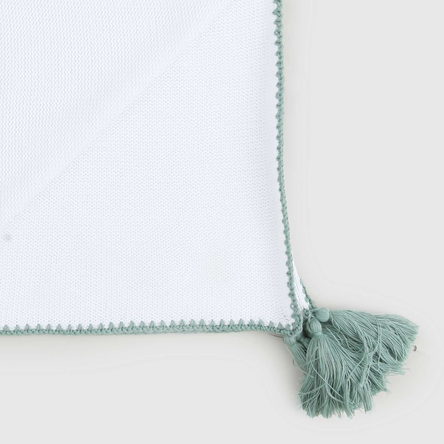 copertina bianca bordo verde - annameglio.com abbigliamento moda