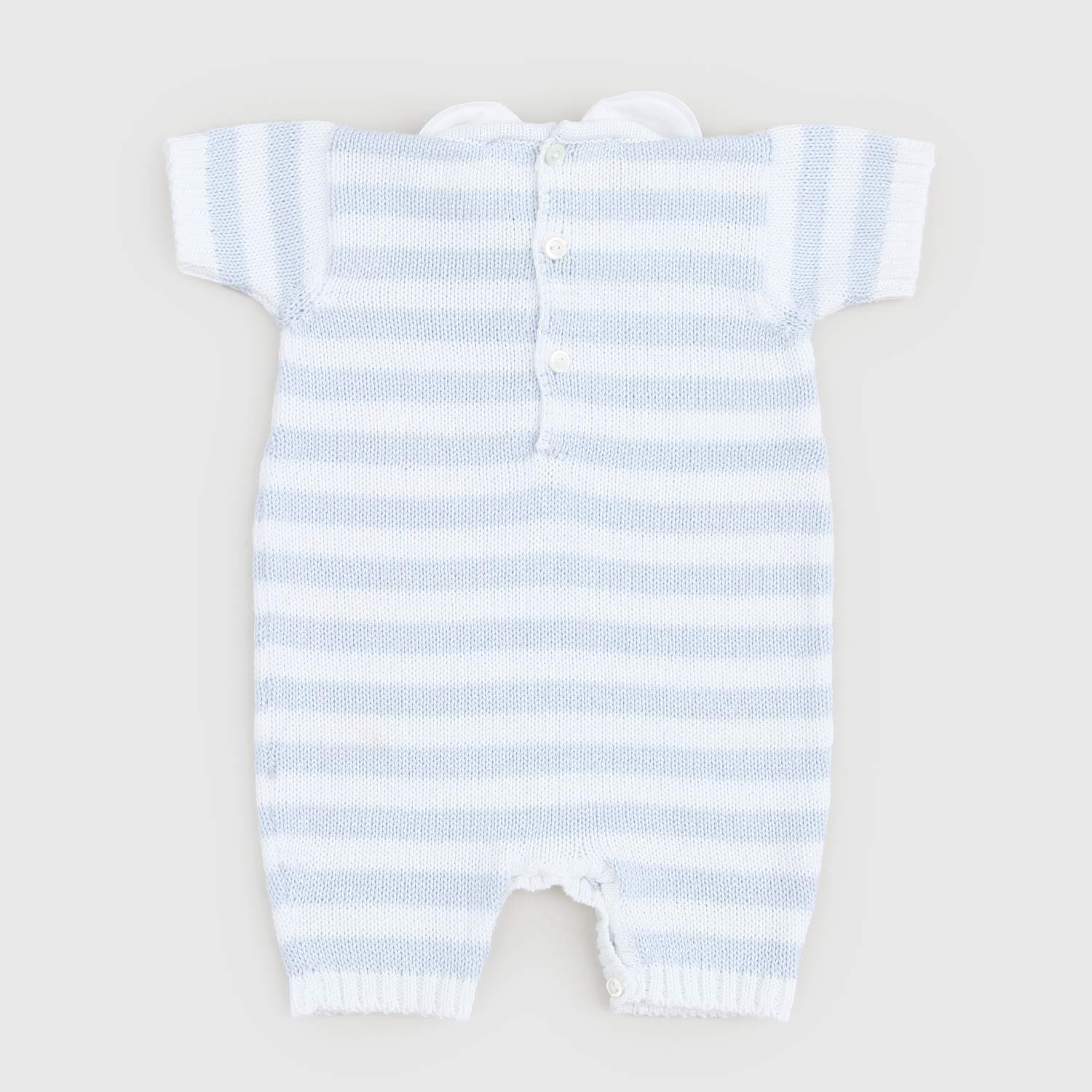 tutina a righe celesti e bianche neonato - annameglio.com abbigliamento moda