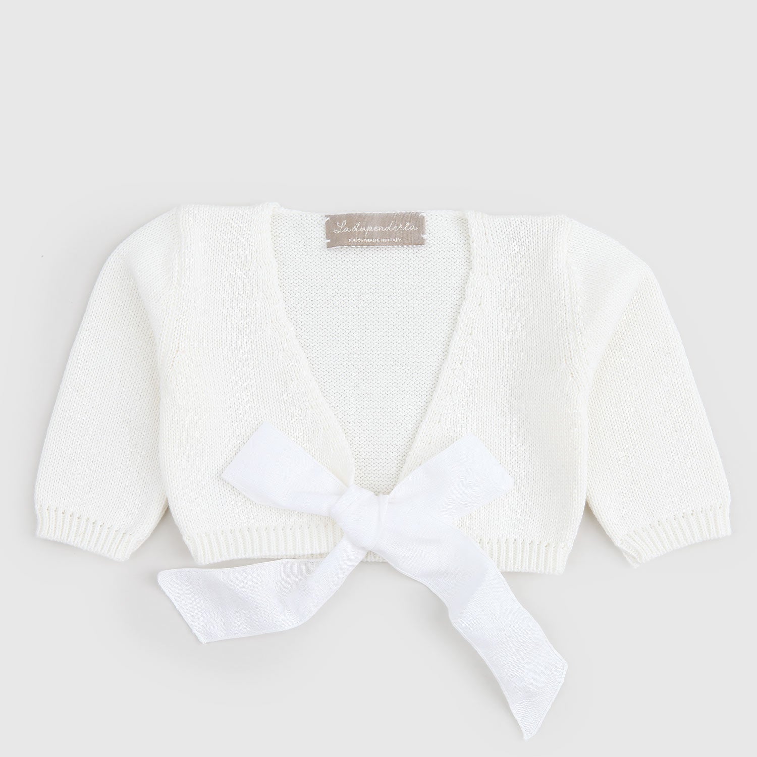 cardigan bianco neonata fiocco - annameglio.com abbigliamento moda