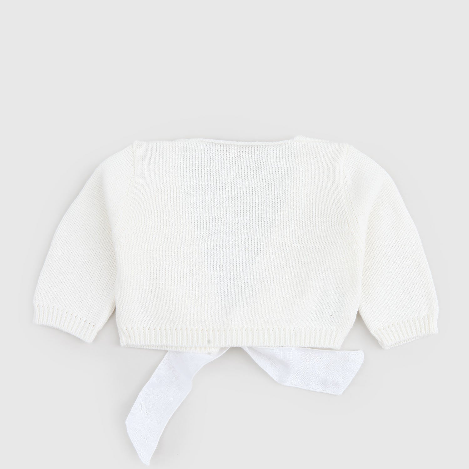 cardigan bianco neonata fiocco - annameglio.com abbigliamento moda