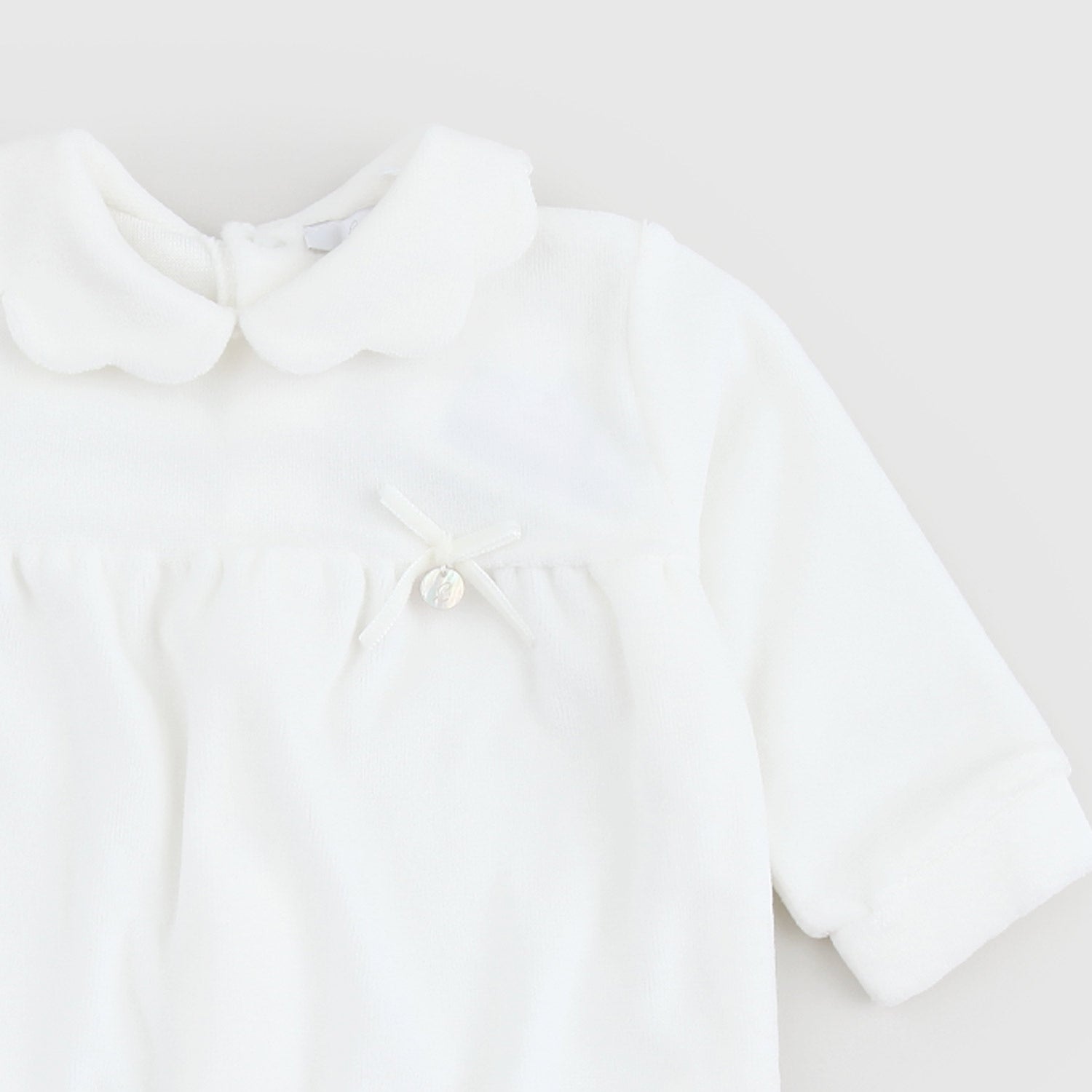 Tutina Bianca In Ciniglia Firmata Coccodè - annameglio.com abbigliamento moda