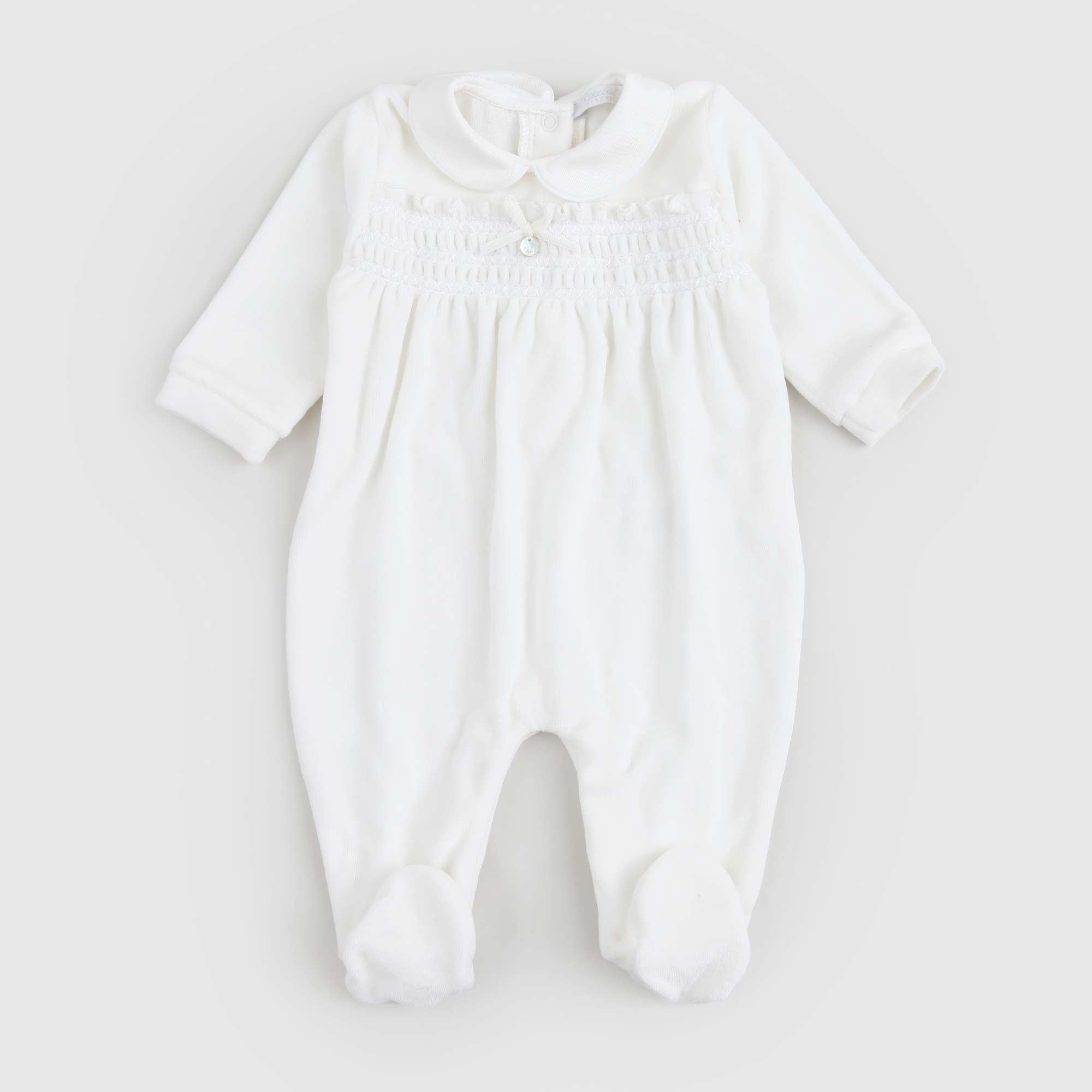 Tutina ciniglia bianca firmata COCCODE' - annameglio.com abbigliamento moda