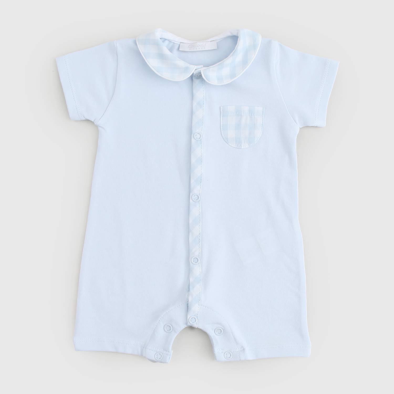 pagliaccetto celeste quadri - annameglio.com abbigliamento moda