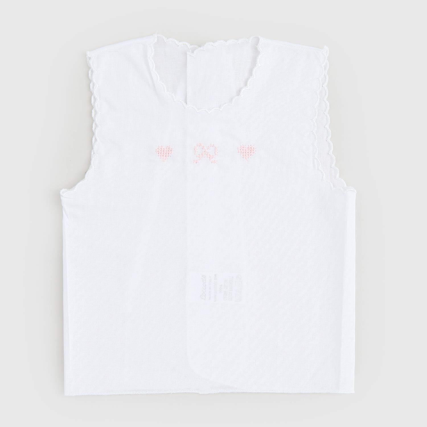 camicino bianco con ricamo rosa - annameglio.com abbigliamento moda