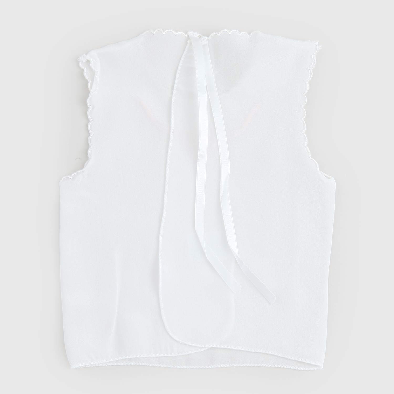 camicino panna ricamo rosa fiocco - annameglio.com abbigliamento moda