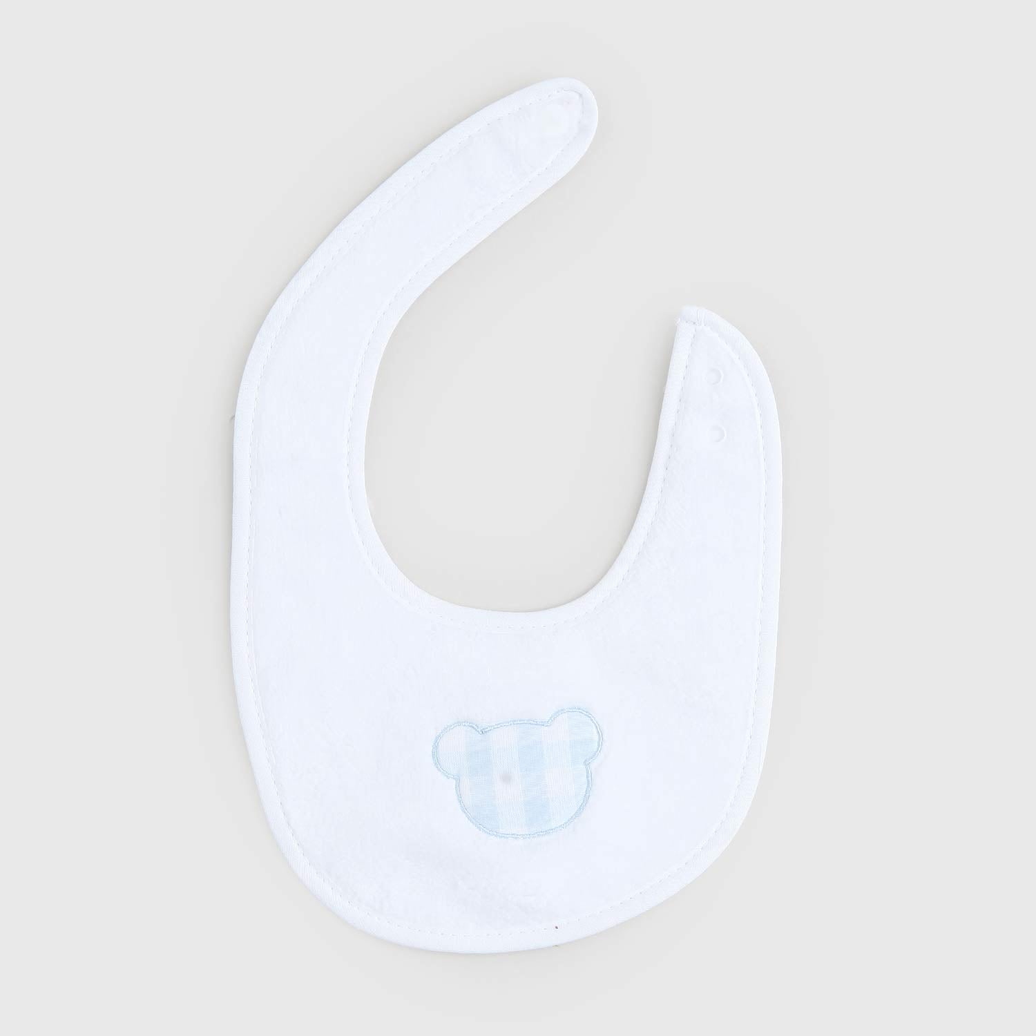 bavaglino bianco con orsetto - annameglio.com abbigliamento moda