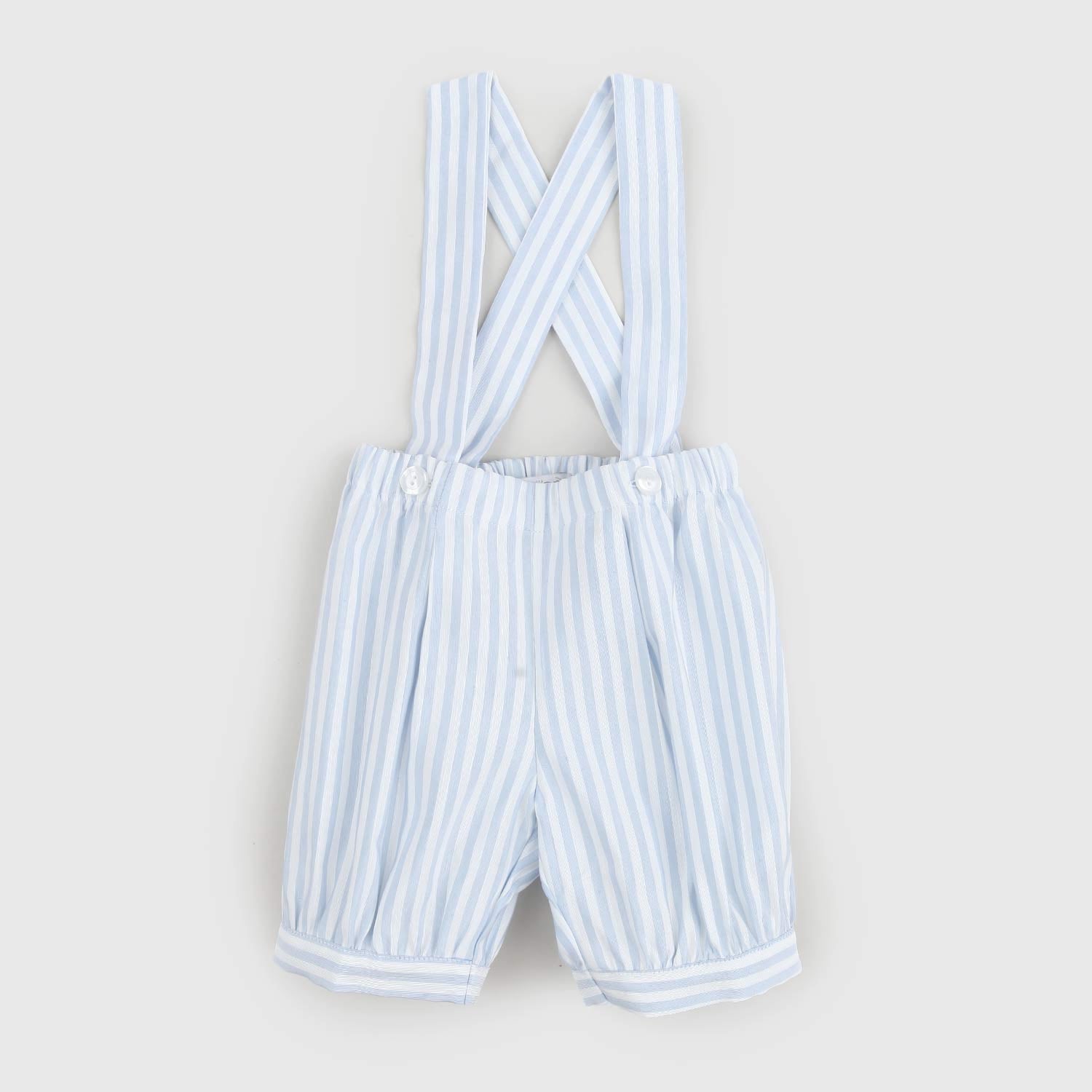 salopette righe celesti e bianche neonato - annameglio.com abbigliamento moda