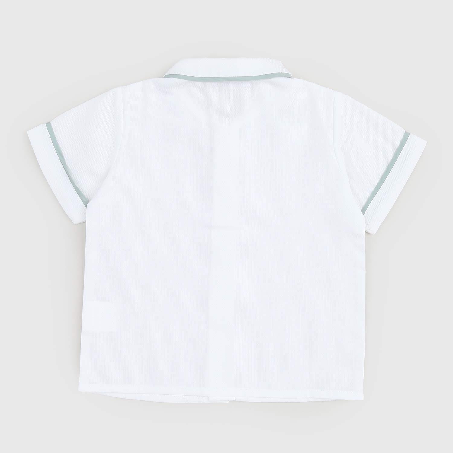 camicia bianca dettagli verdi neonato - annameglio.com abbigliamento moda