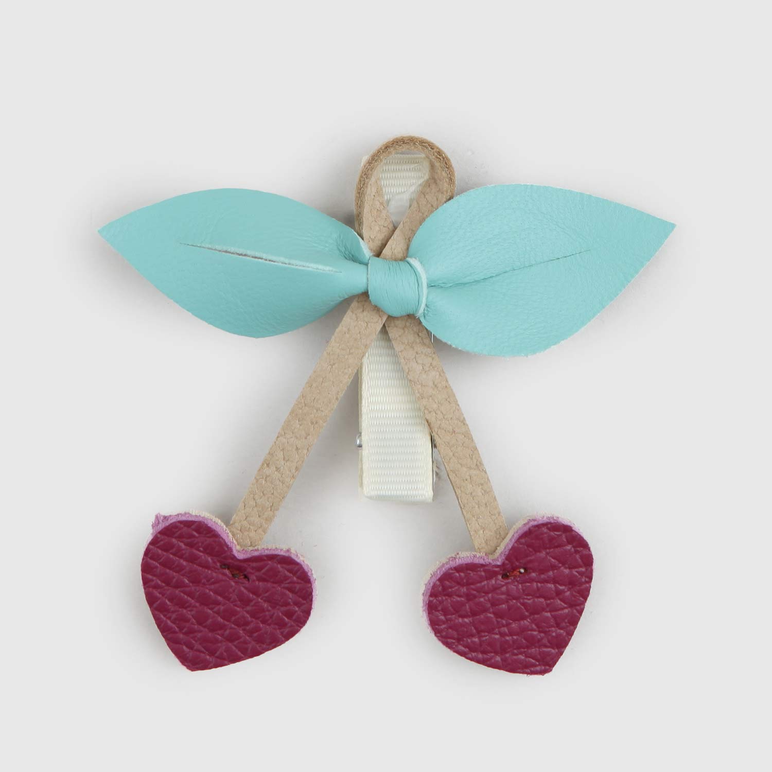 Fermaglio Cherry in pelle per bambina - annameglio.com abbigliamento moda