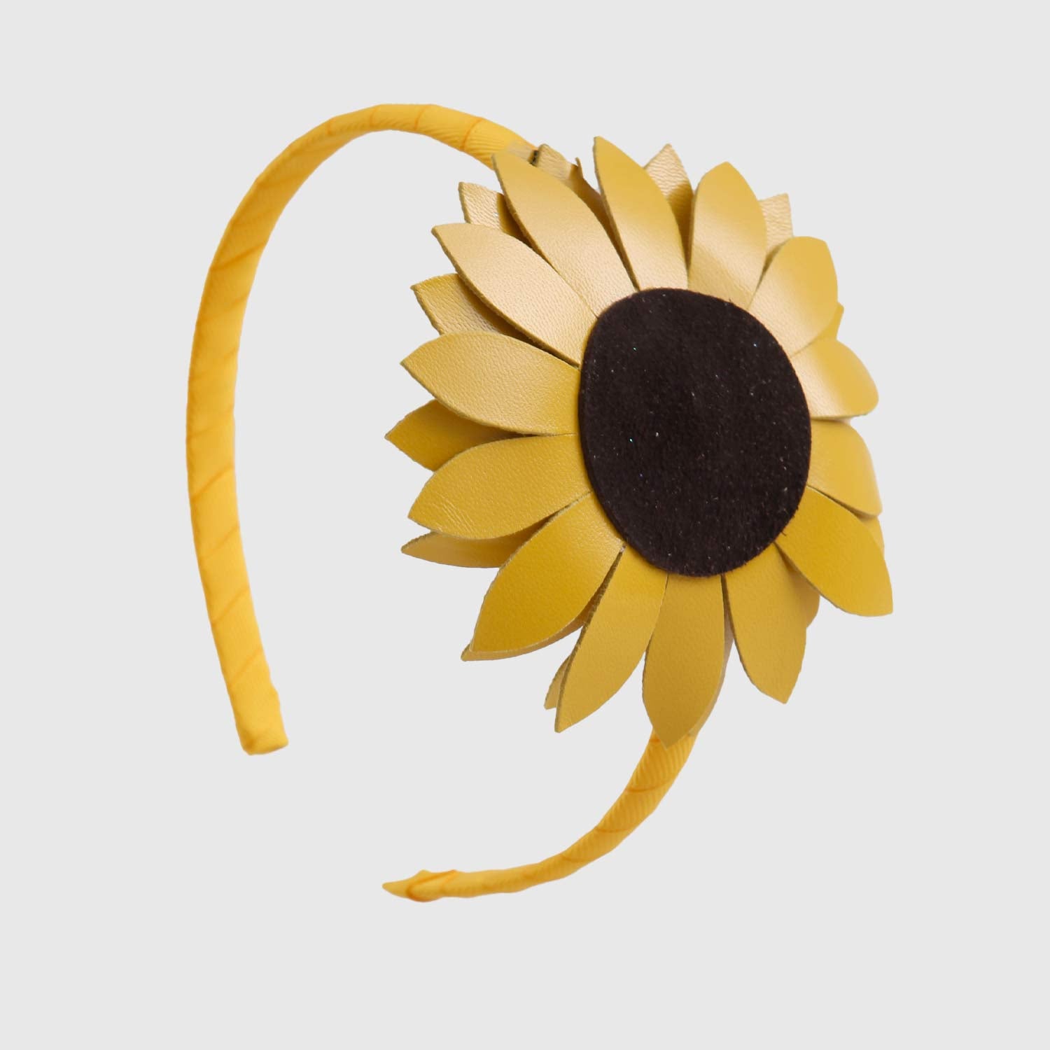 Cerchietto giallo per bambina con girasole - annameglio.com abbigliamento moda