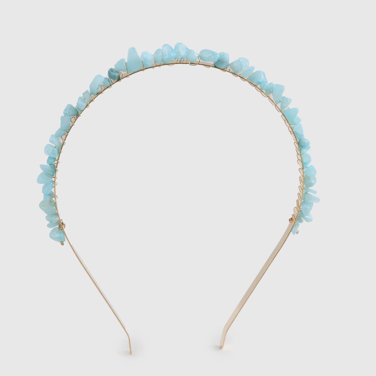 Cerchietto con pietre celesti per bambina - annameglio.com abbigliamento moda