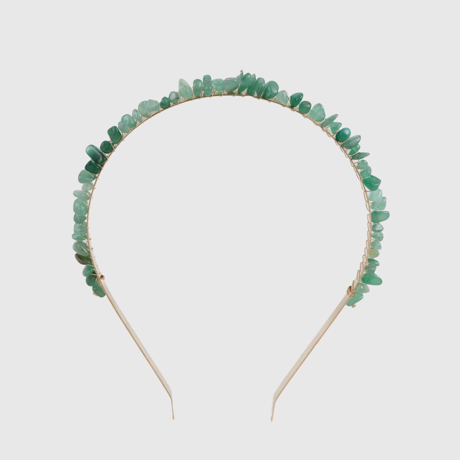 Cerchietto dorato con pietre verdi per bambina - annameglio.com abbigliamento moda