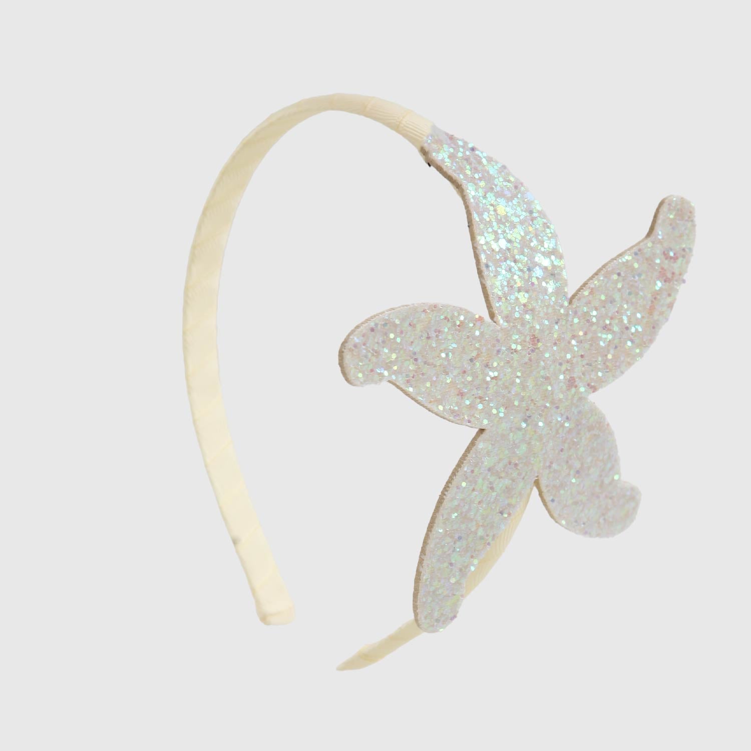 Cerchietto avorio per bambina con stella marina - annameglio.com abbigliamento moda