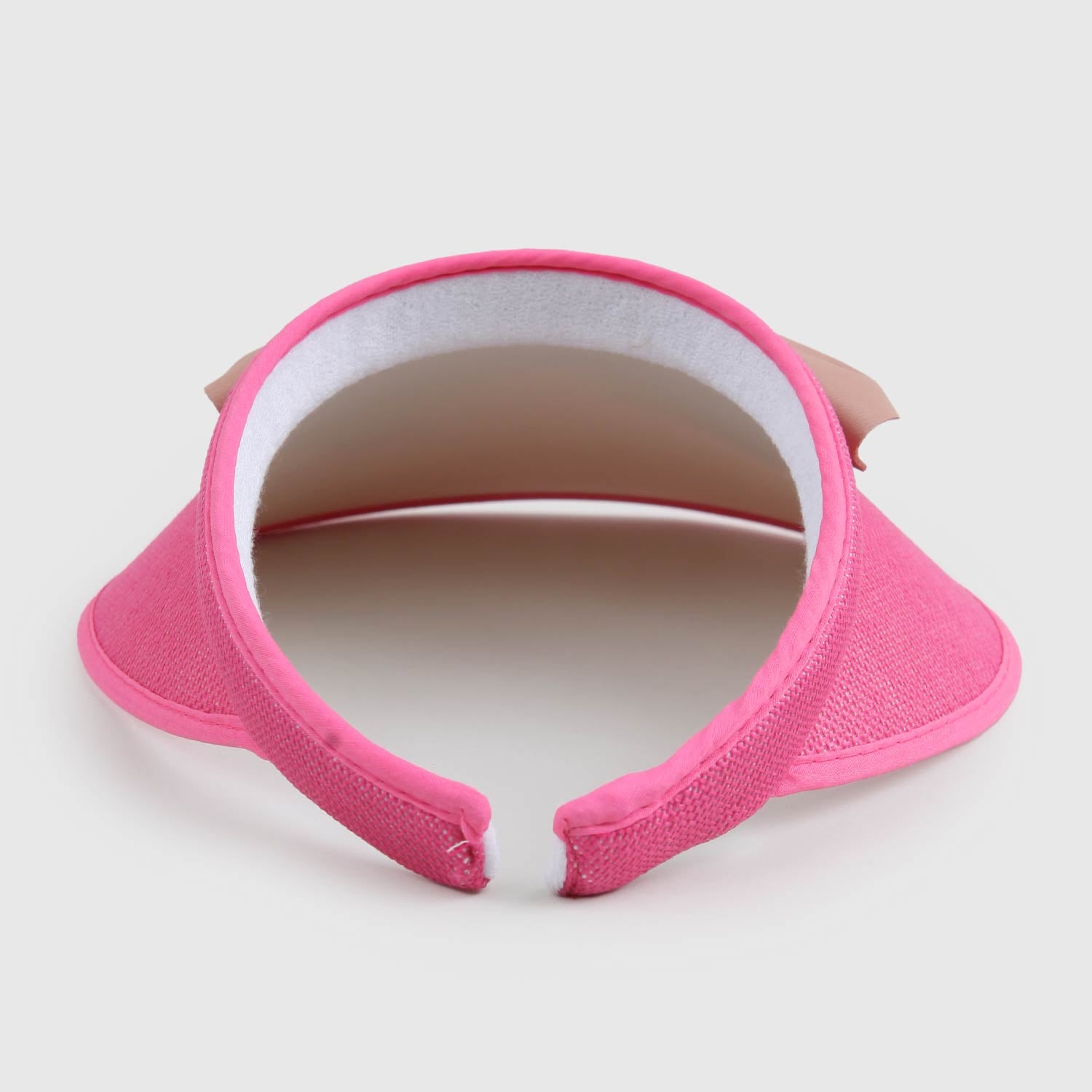 Visiera Rosa con fiocco in ecopelle - annameglio.com abbigliamento moda