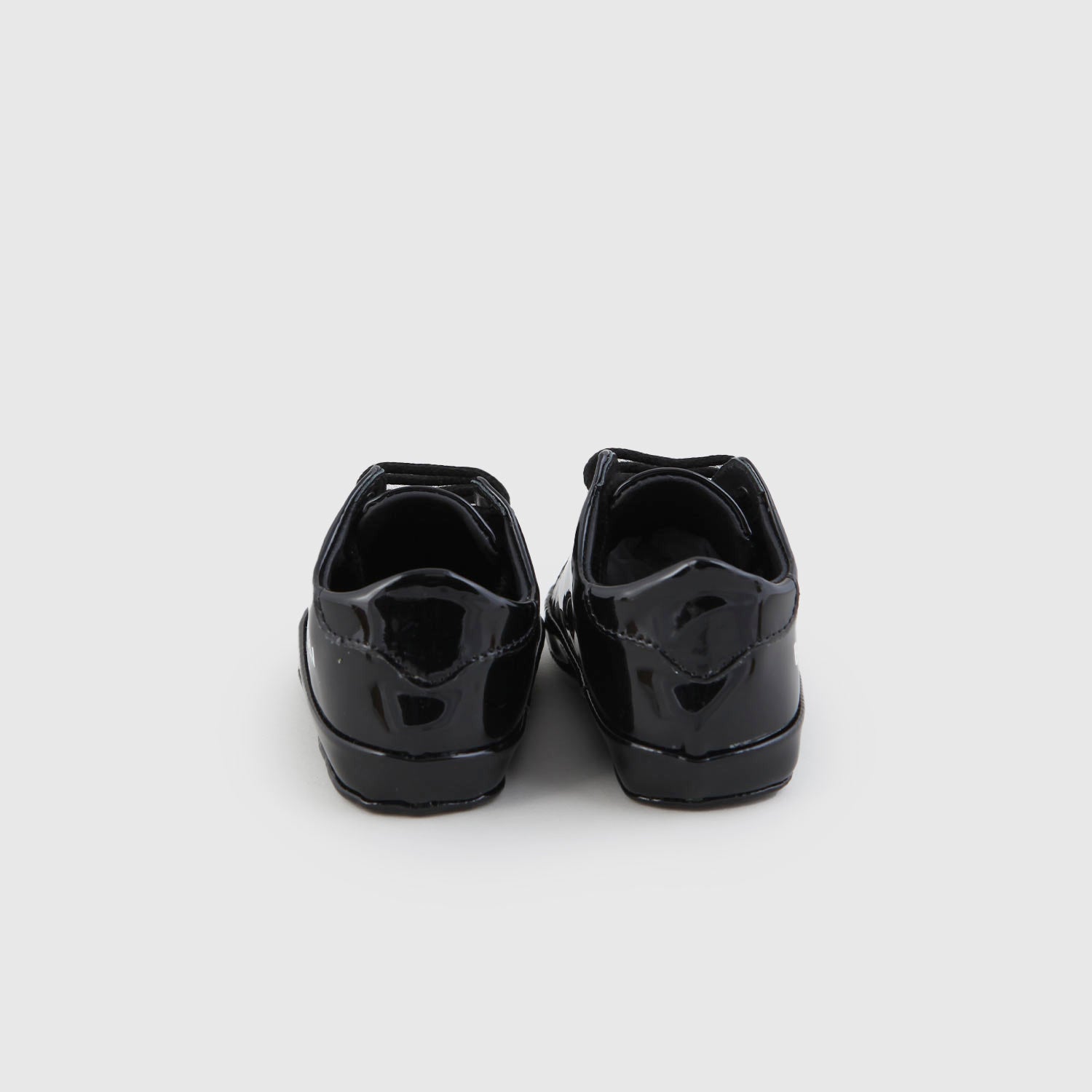 Sneaker in pelle nero lucide per neonato - annameglio.com abbigliamento moda