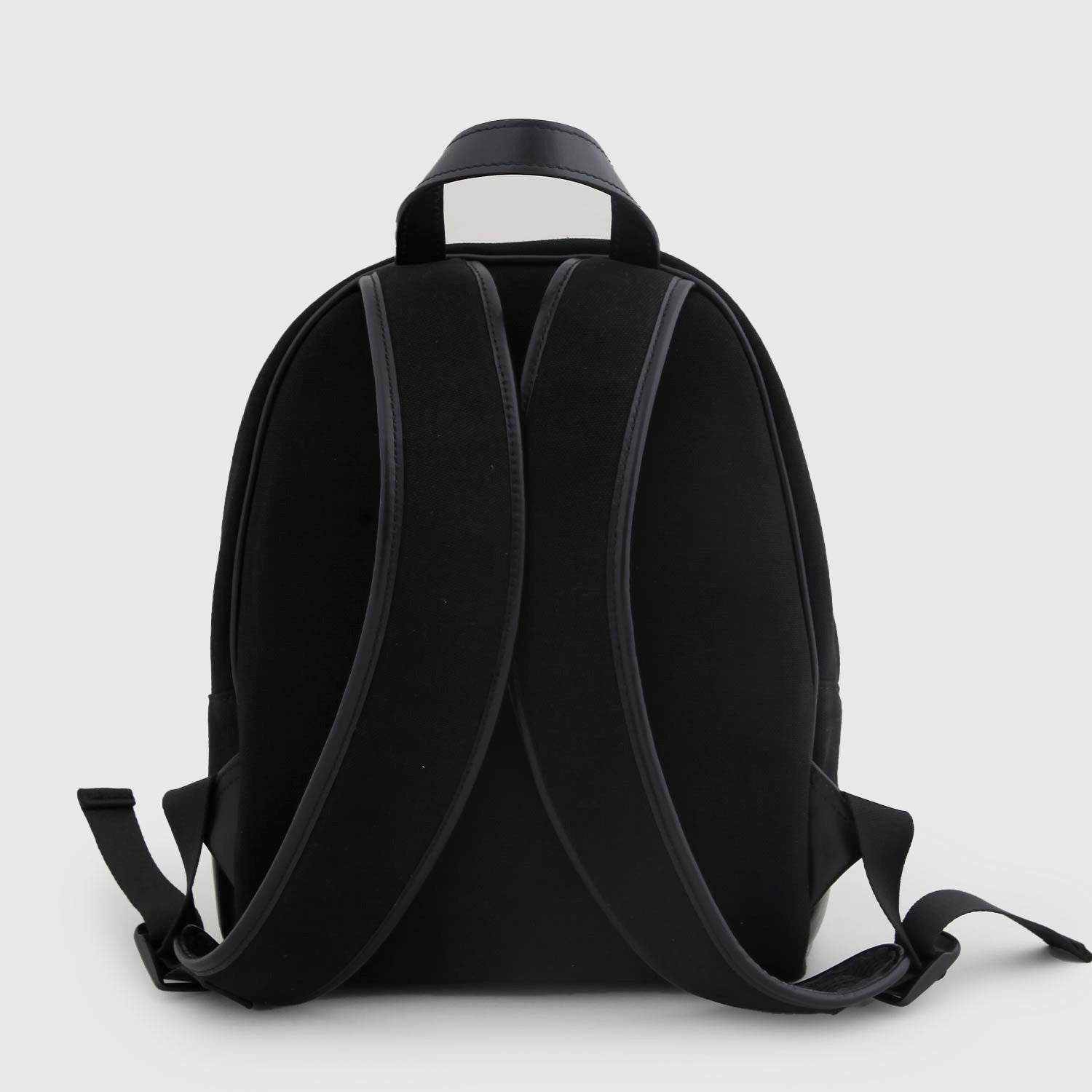 Zaino Nero Unisex Balmain in cotone con logo - annameglio.com abbigliamento moda