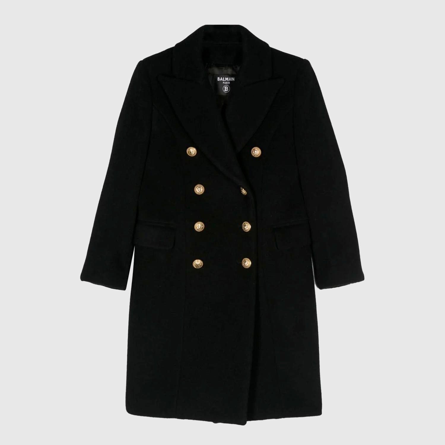 Cappotto lungo doppiopetto nero e oro - annameglio.com abbigliamento moda