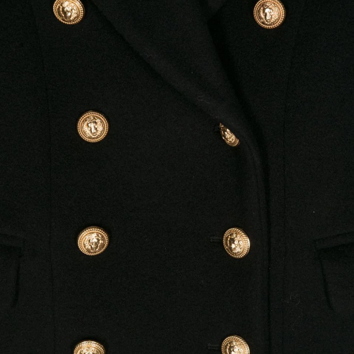 Cappotto lungo doppiopetto nero e oro - annameglio.com abbigliamento moda
