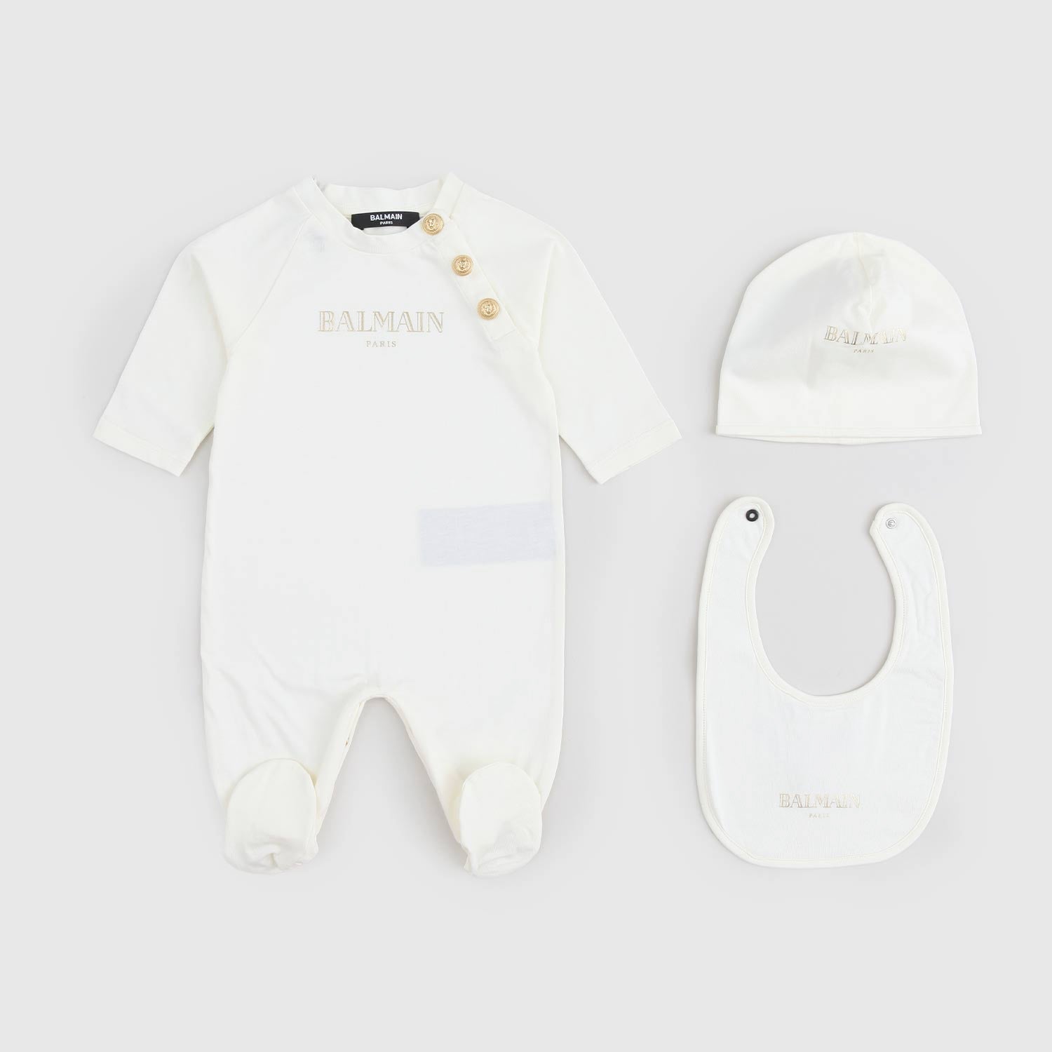 Set nascita bianco tutina bavaglino e cuffietta - annameglio.com abbigliamento moda