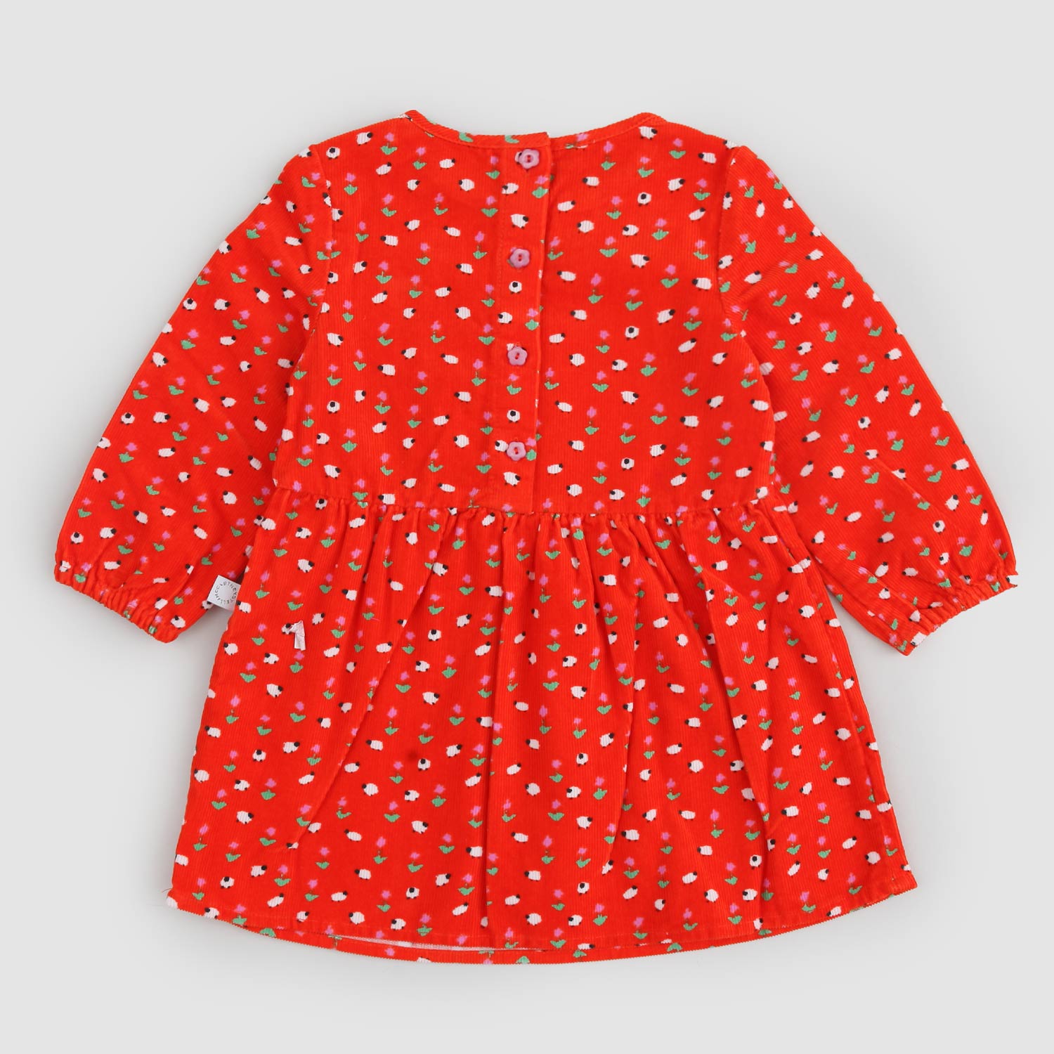 Abito rosso neonata tema floreale - annameglio.com abbigliamento moda