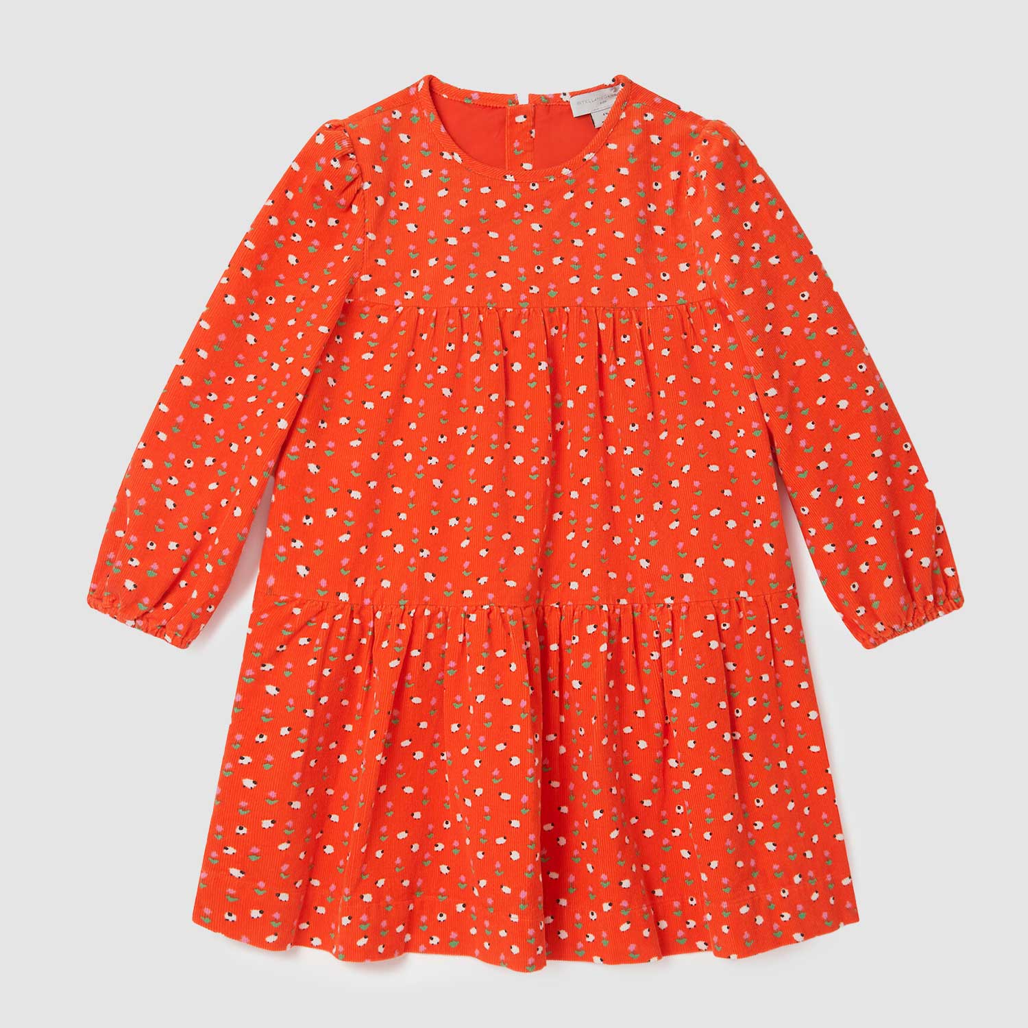 Abito rosso a Maniche Lunghe tema Floreale - annameglio.com abbigliamento moda