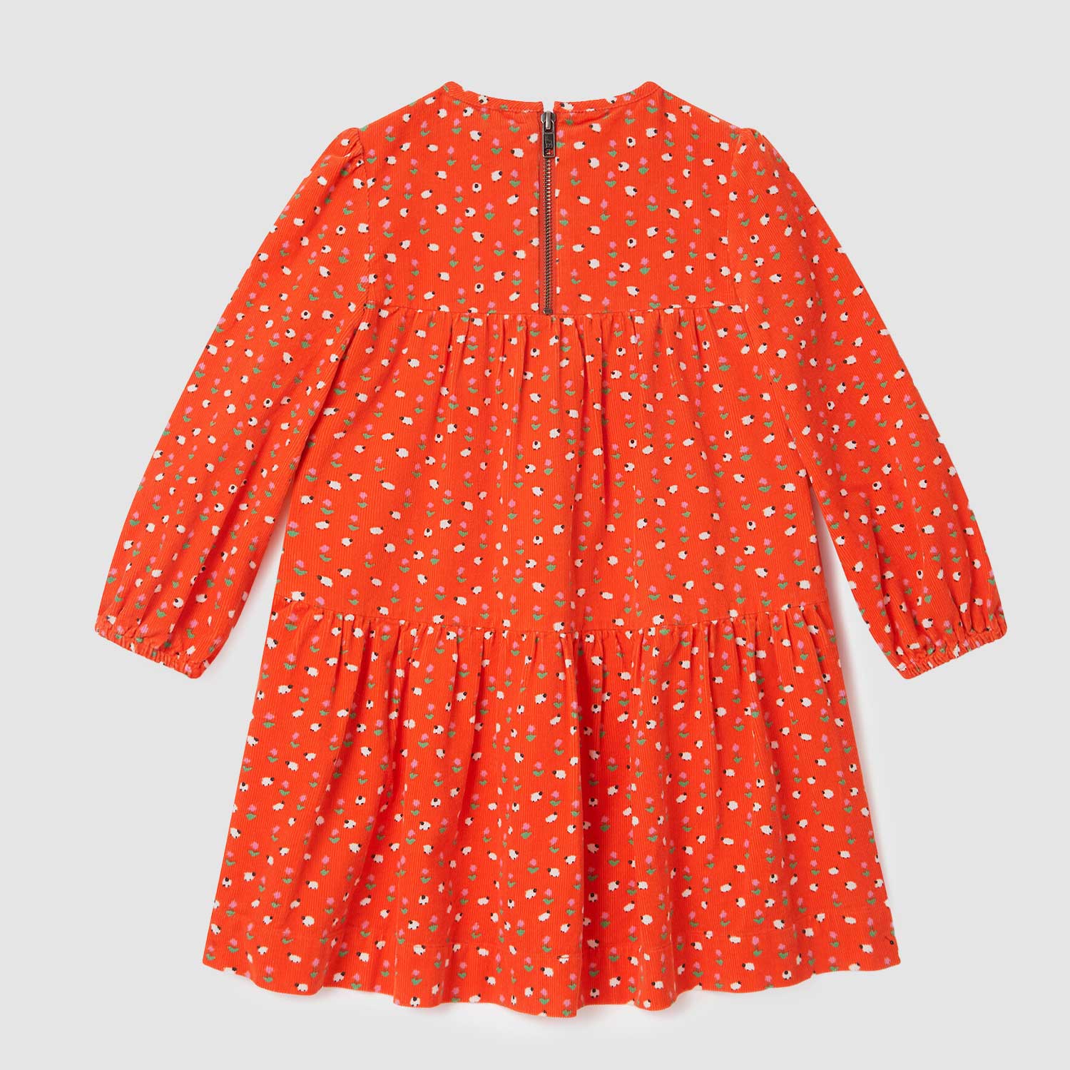 Abito rosso a Maniche Lunghe tema Floreale - annameglio.com abbigliamento moda