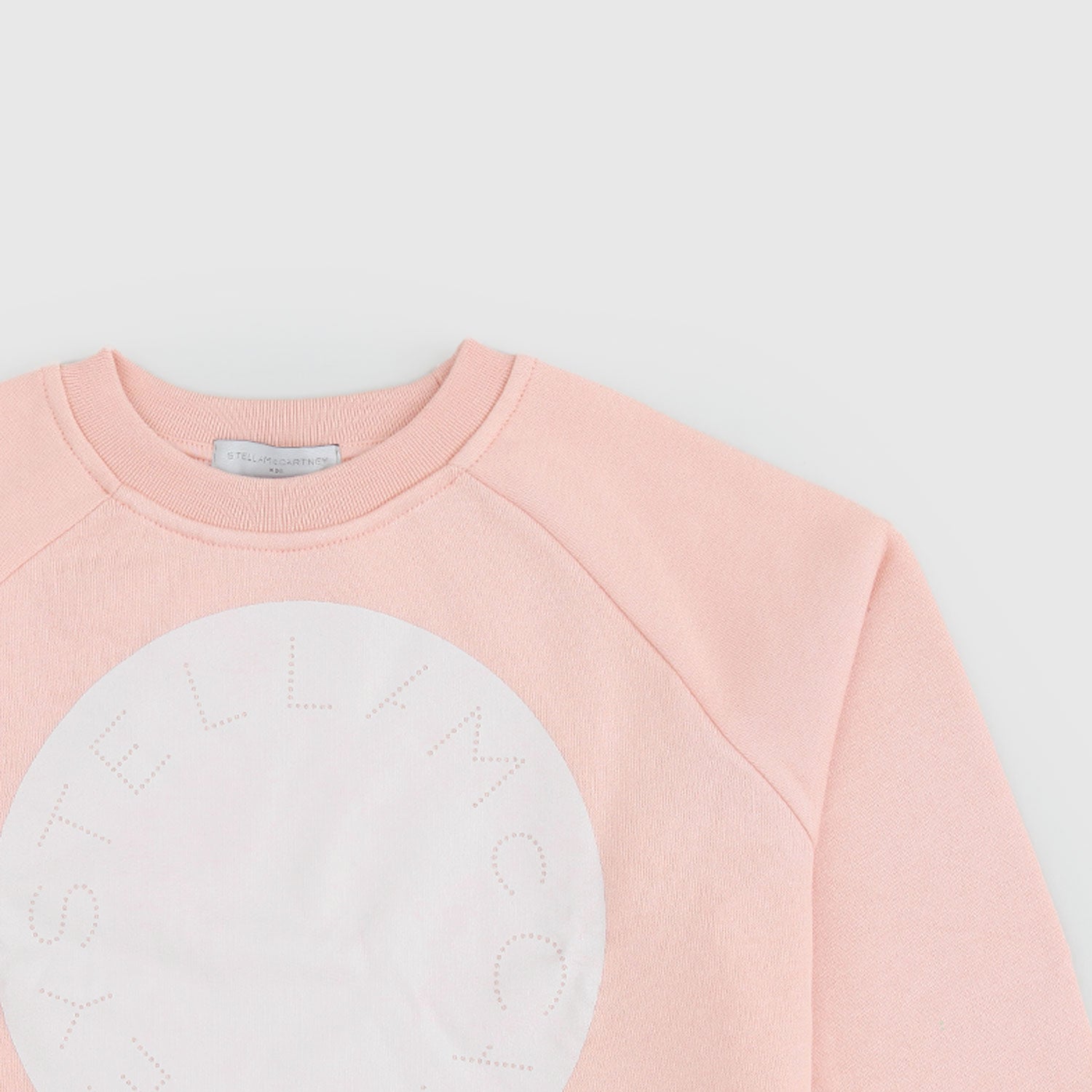 Felpa rosa con logo circolare bianco - annameglio.com abbigliamento moda