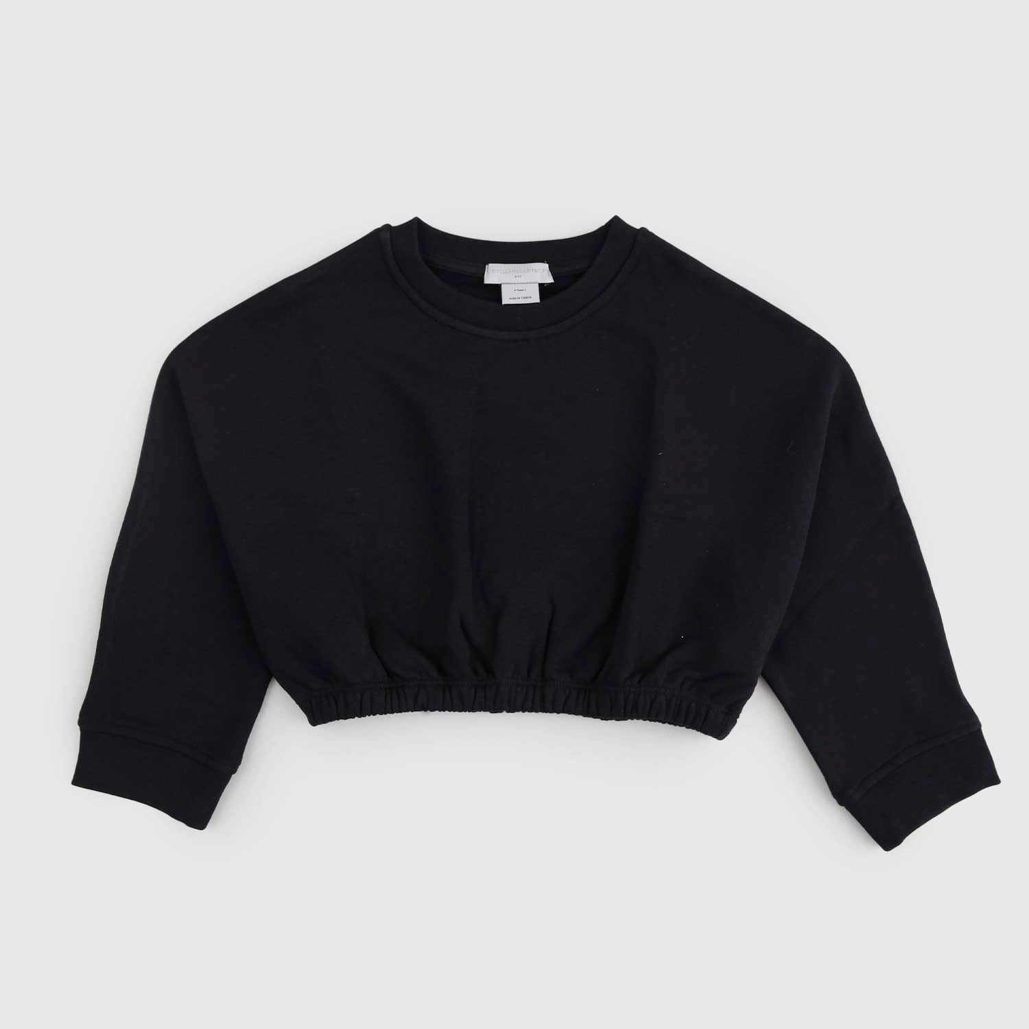 Felpa cropped nera lettering multicolore - annameglio.com abbigliamento moda