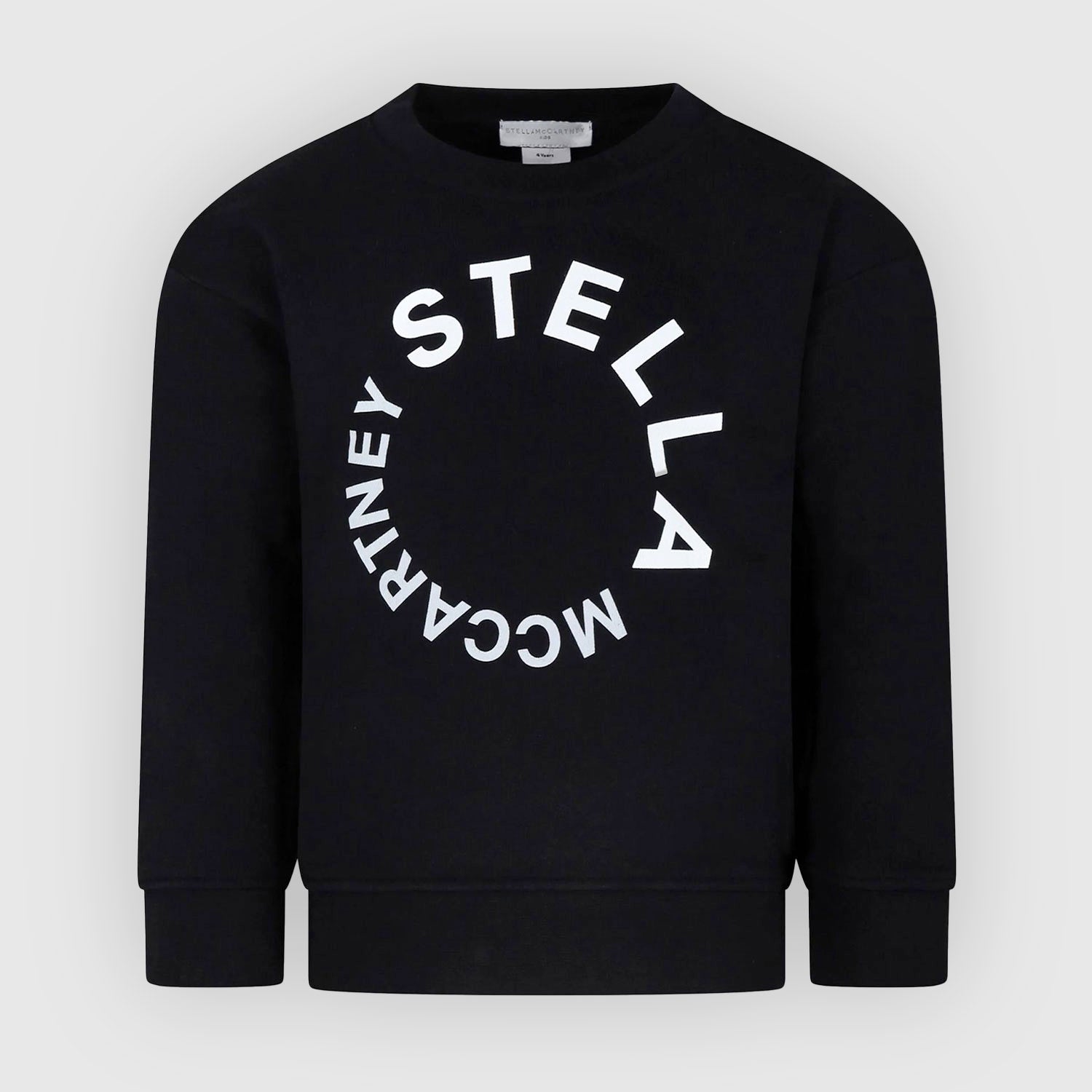 Felpa nera con logo circolare bianco - annameglio.com abbigliamento moda