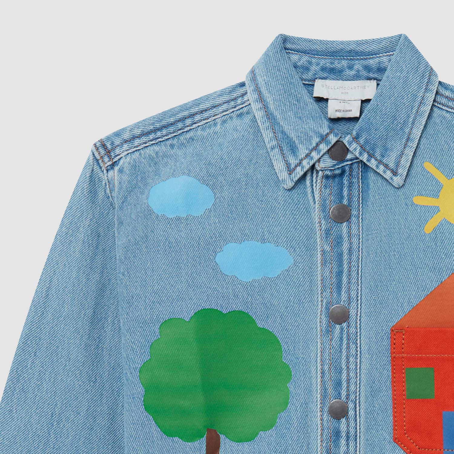 Camicia denim unisex con Applicazioni Fattoria - annameglio.com abbigliamento moda