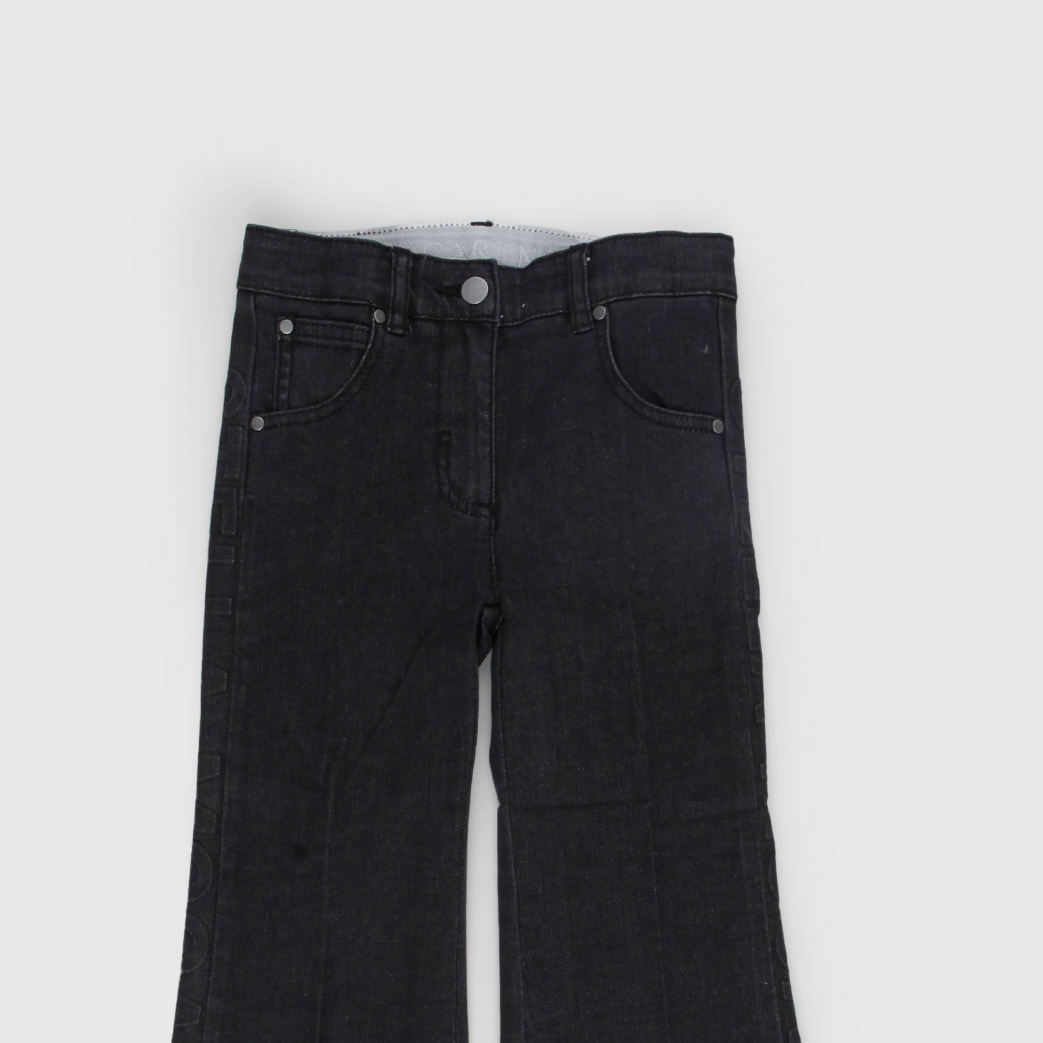 Jeans in Denim nero svasati - annameglio.com abbigliamento moda