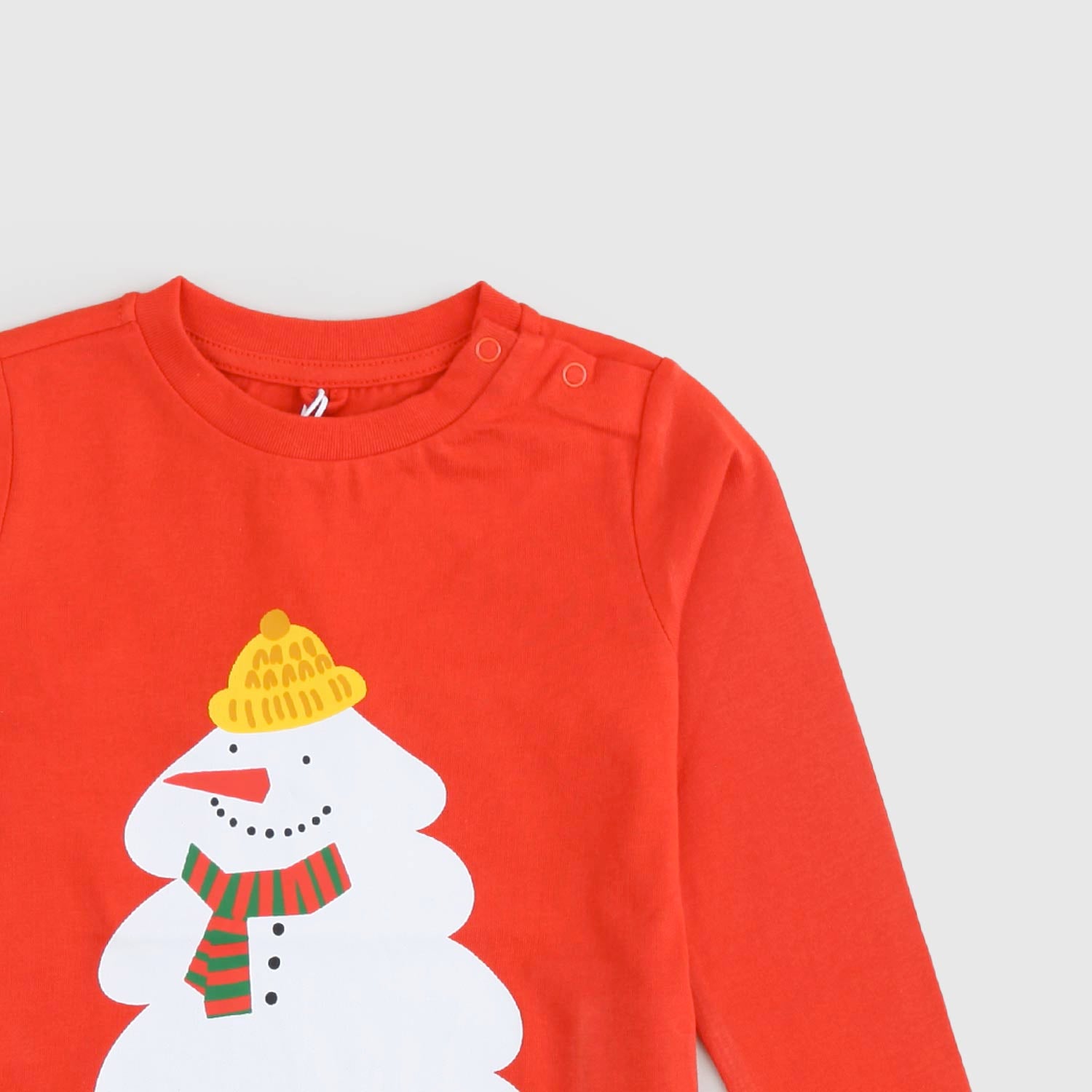 T-shirt neonato pupazzo neve patch removibili - annameglio.com abbigliamento moda