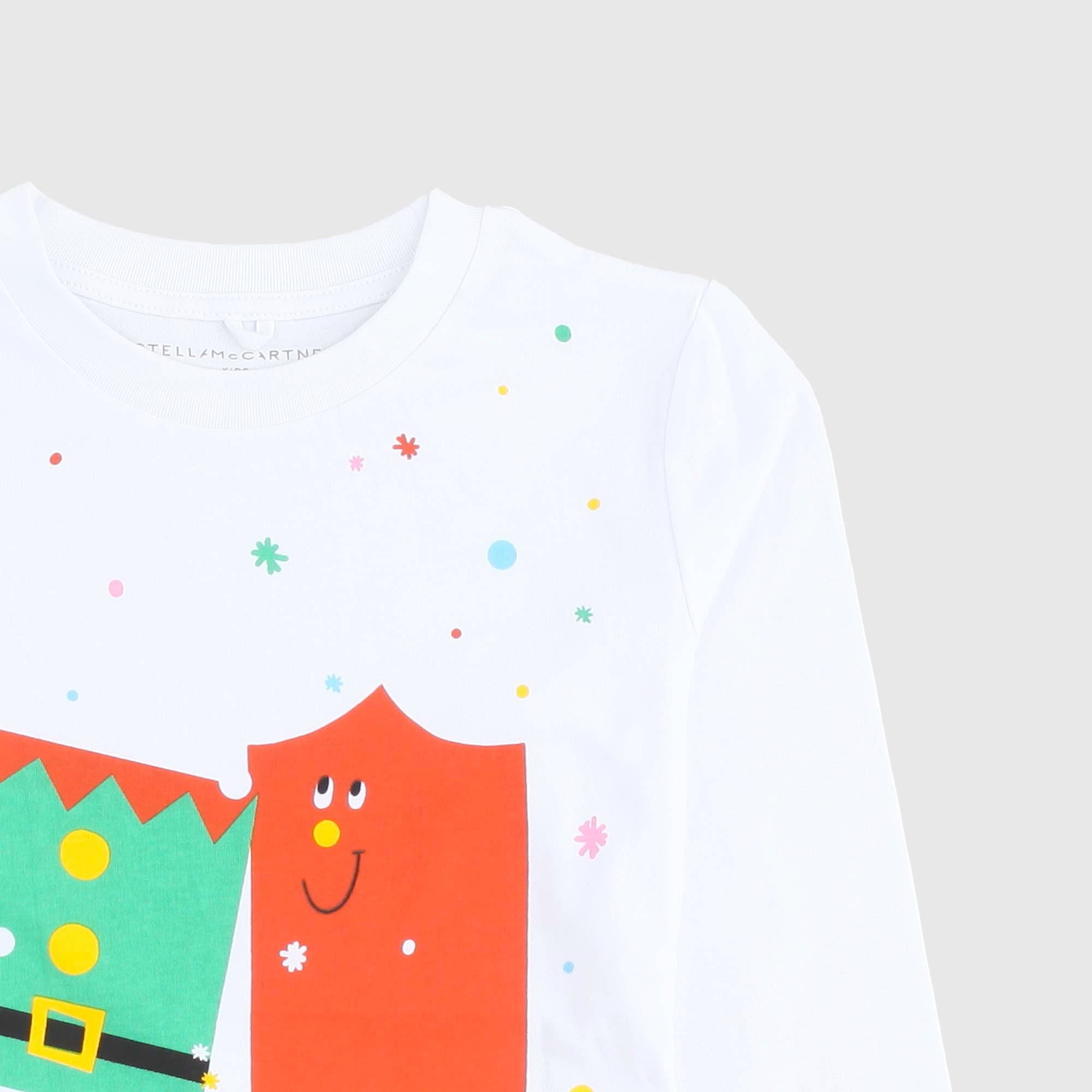 T-shirt Bianca Manica Lunga STELLA MCCARTNEY - annameglio.com abbigliamento moda