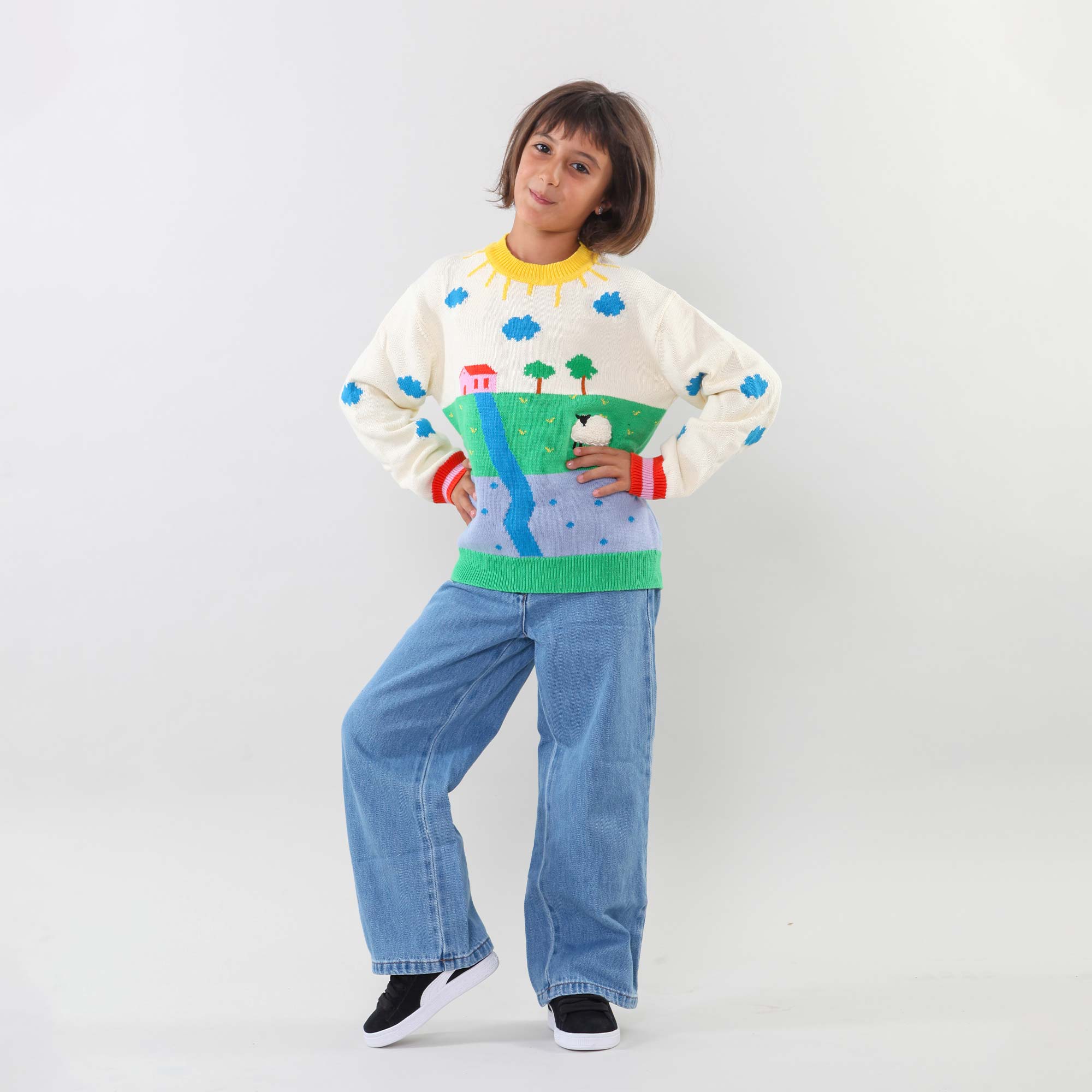 Pullover con Applicazione Fattoria - annameglio.com abbigliamento moda