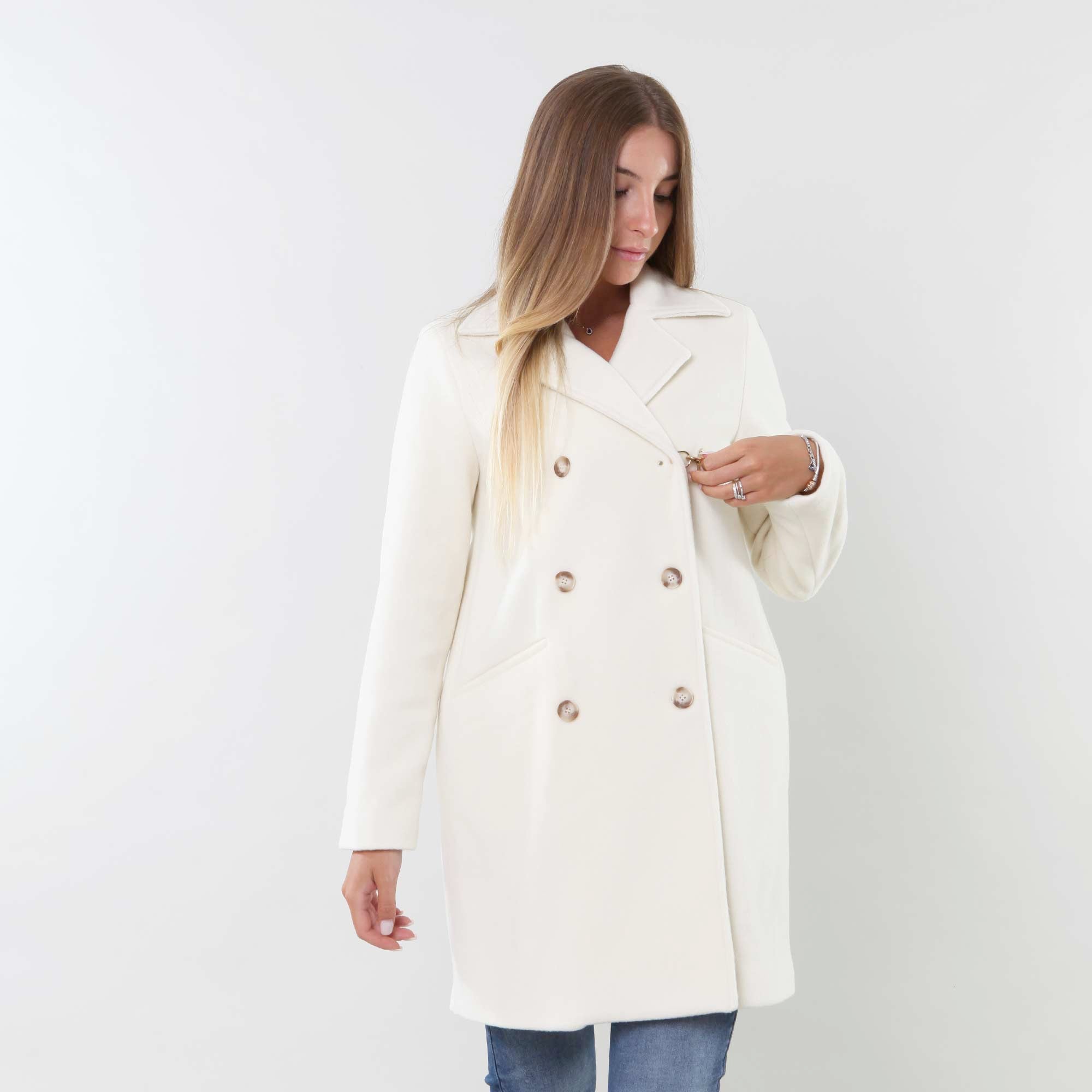Cappotto Bianco Doppiopetto Firmato FAY JUNIOR - annameglio.com abbigliamento moda