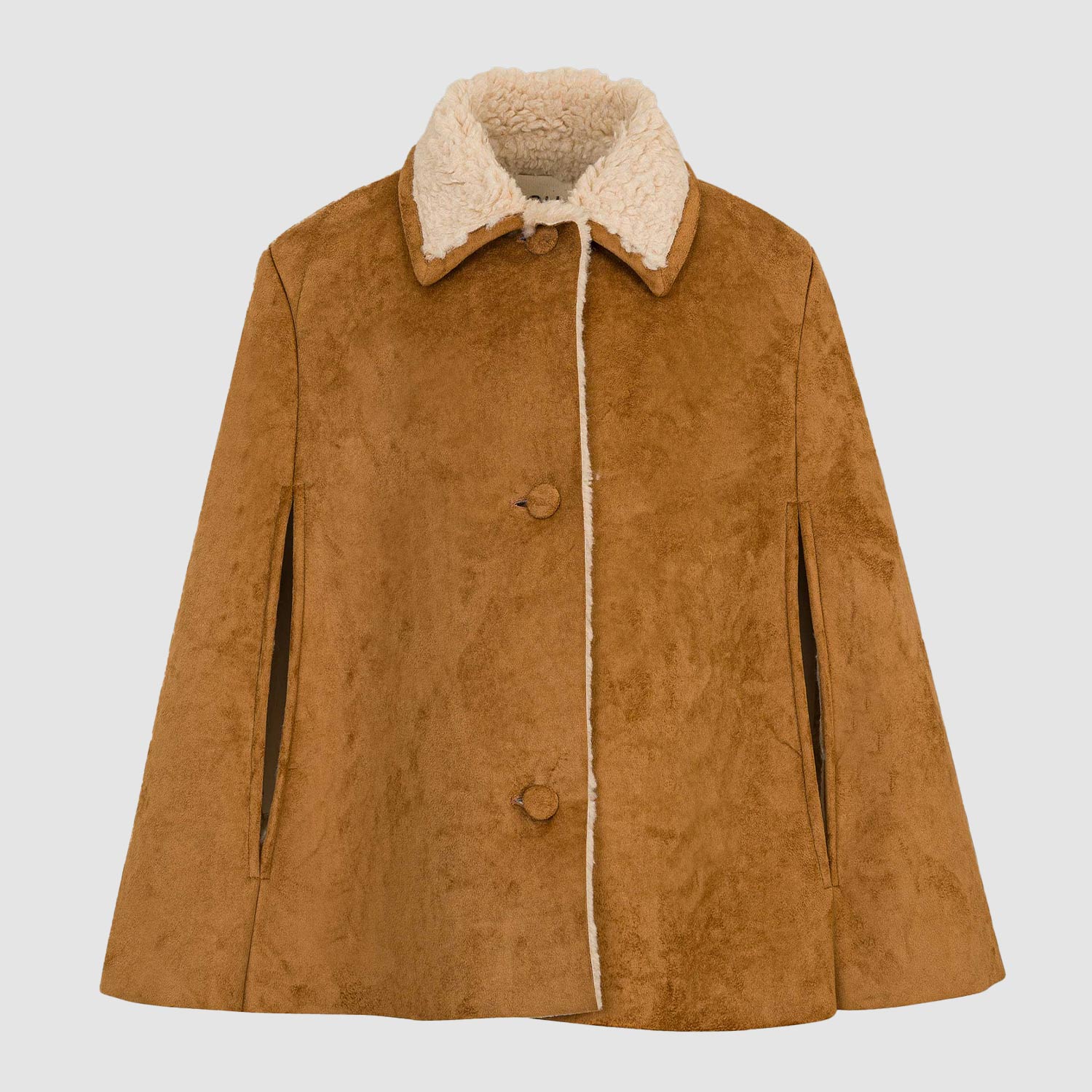 Cappotto Cappa Gaia Cognac - annameglio.com abbigliamento moda