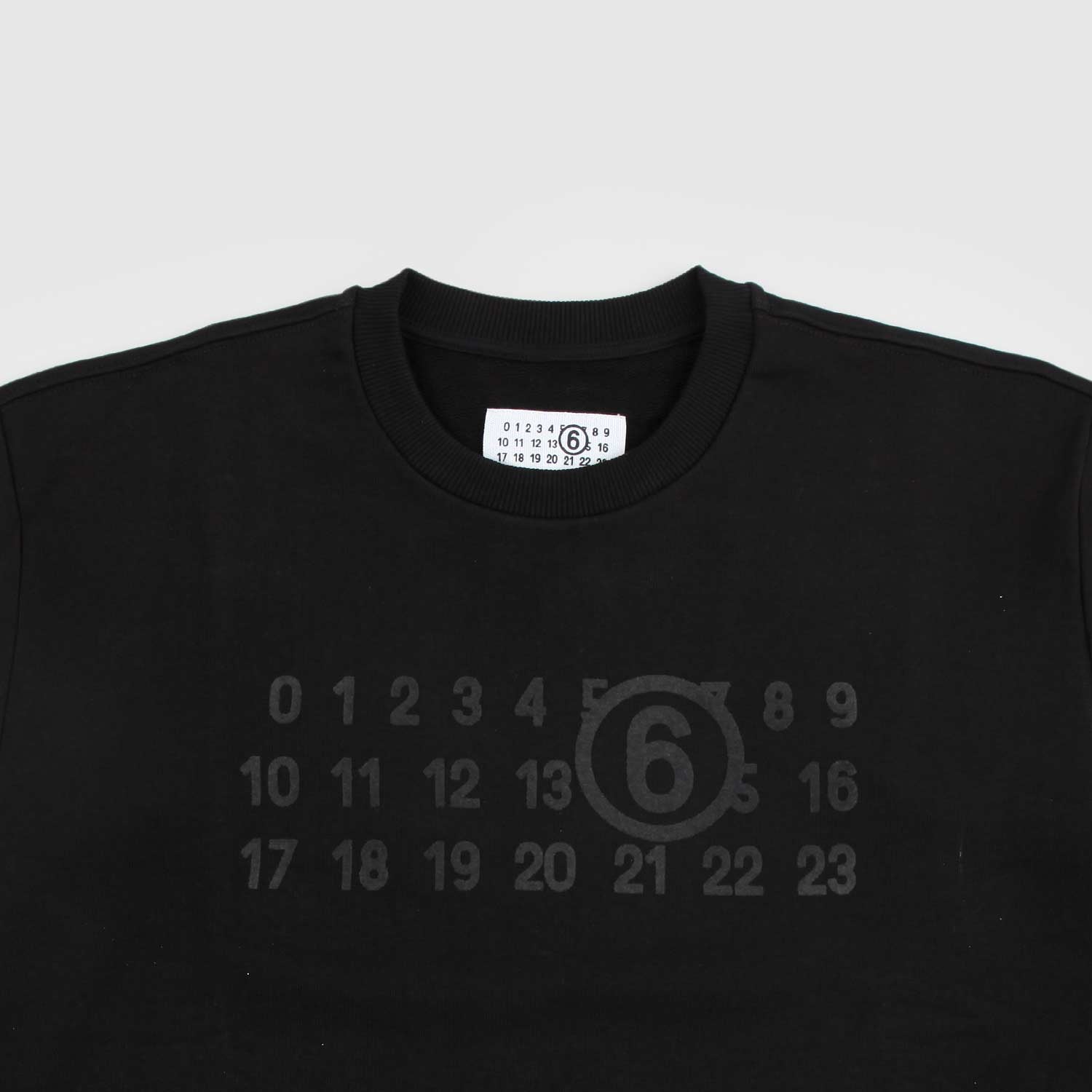 Felpa nera con stampa Numbers - annameglio.com abbigliamento moda