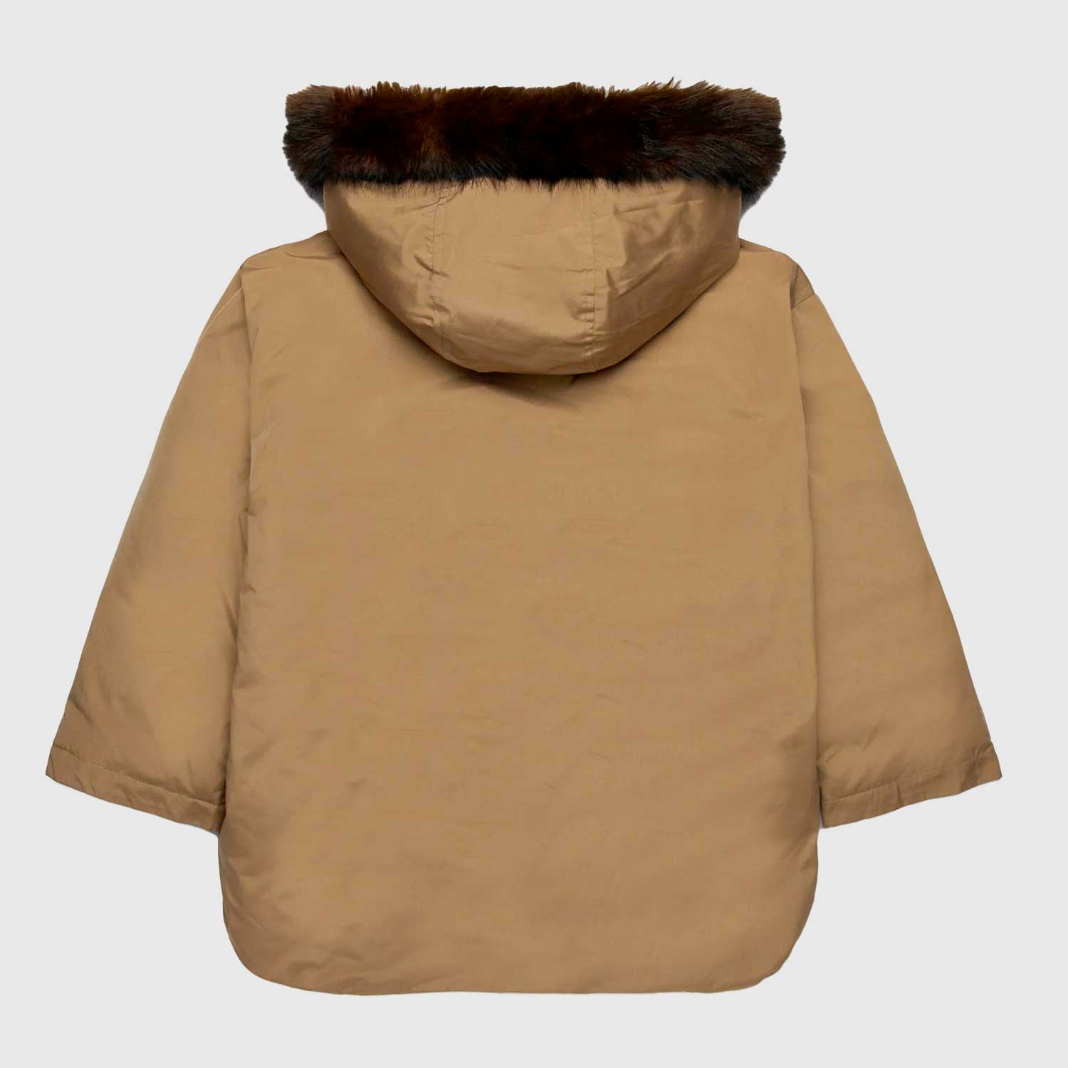 Parka con cappuccio e pelliccia sintetica - annameglio.com abbigliamento moda