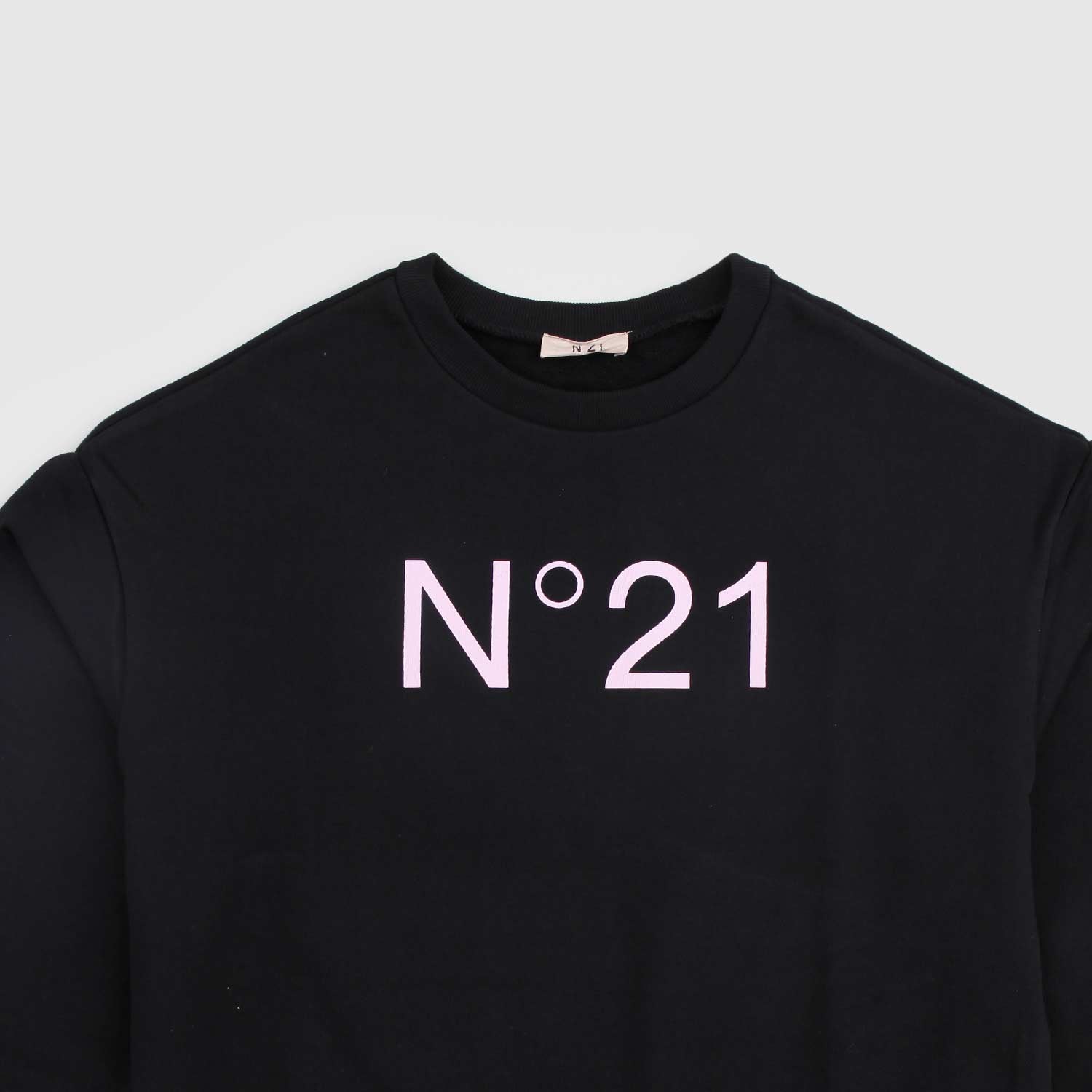 Felpa nera ragazza con logo rosa - annameglio.com abbigliamento moda