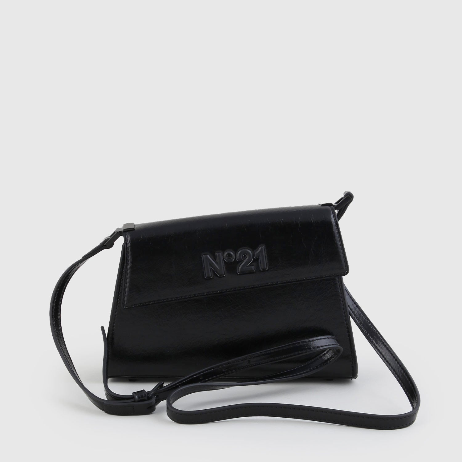 Borsa nera asimmetrica in eco pelle - annameglio.com abbigliamento moda