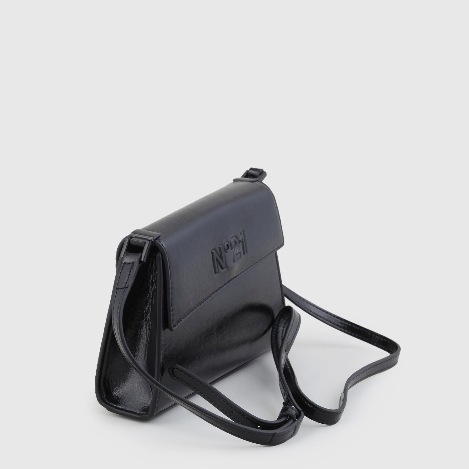 Borsa nera asimmetrica in eco pelle - annameglio.com abbigliamento moda