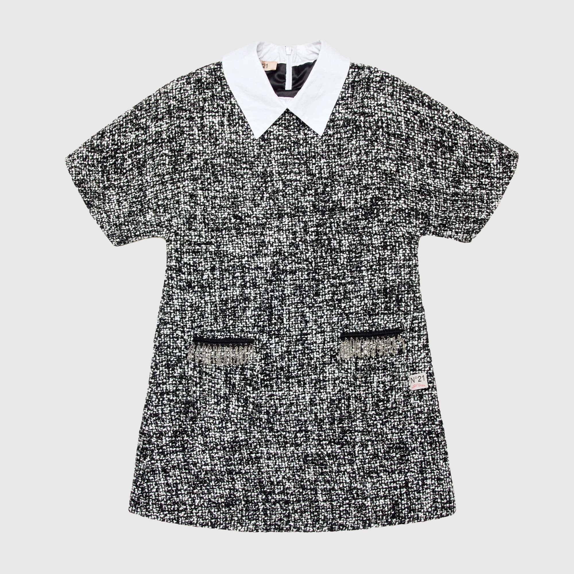 Abito bouclè Nero e Bianco firmato N. 21 - annameglio.com abbigliamento moda