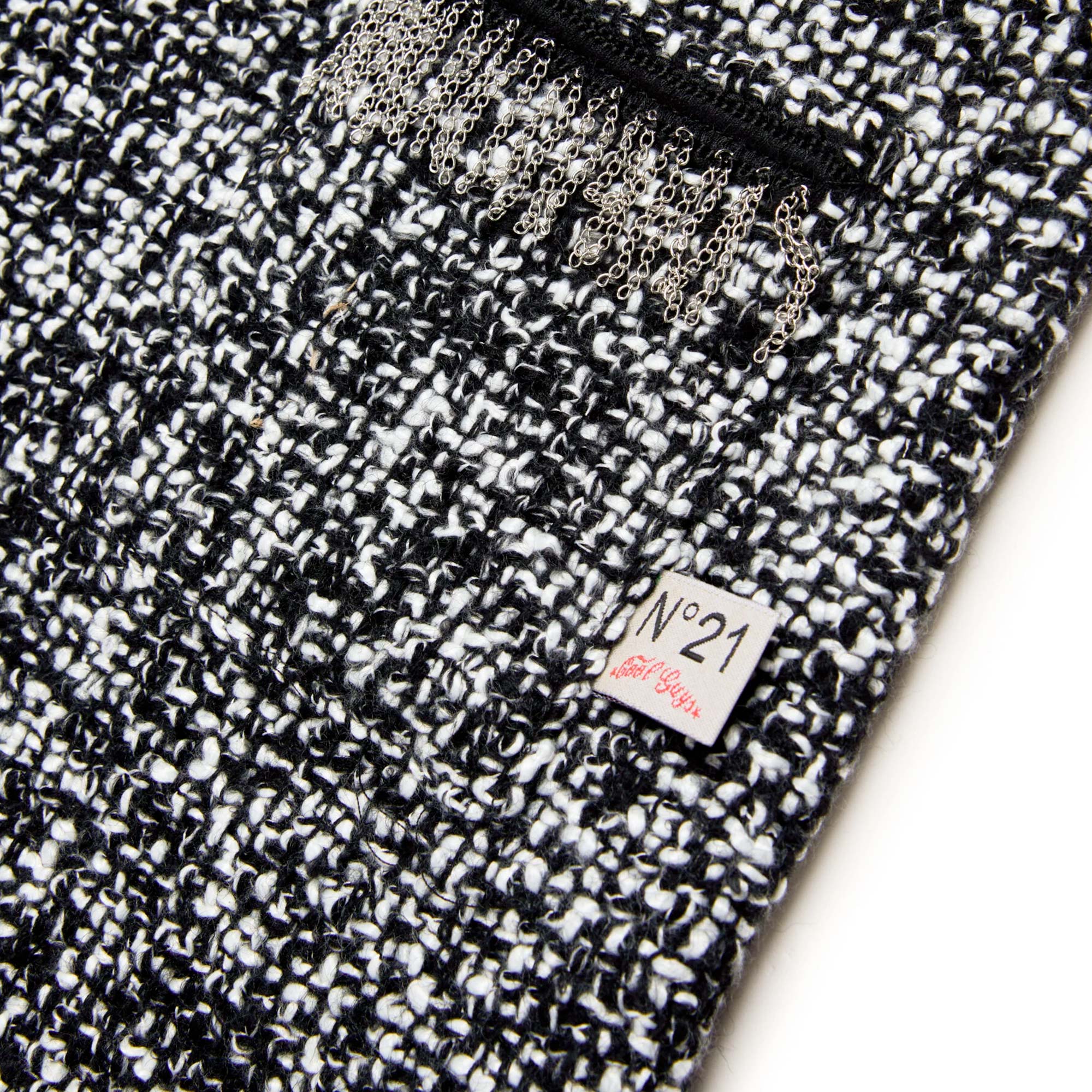 Abito bouclè Nero e Bianco firmato N. 21 - annameglio.com abbigliamento moda