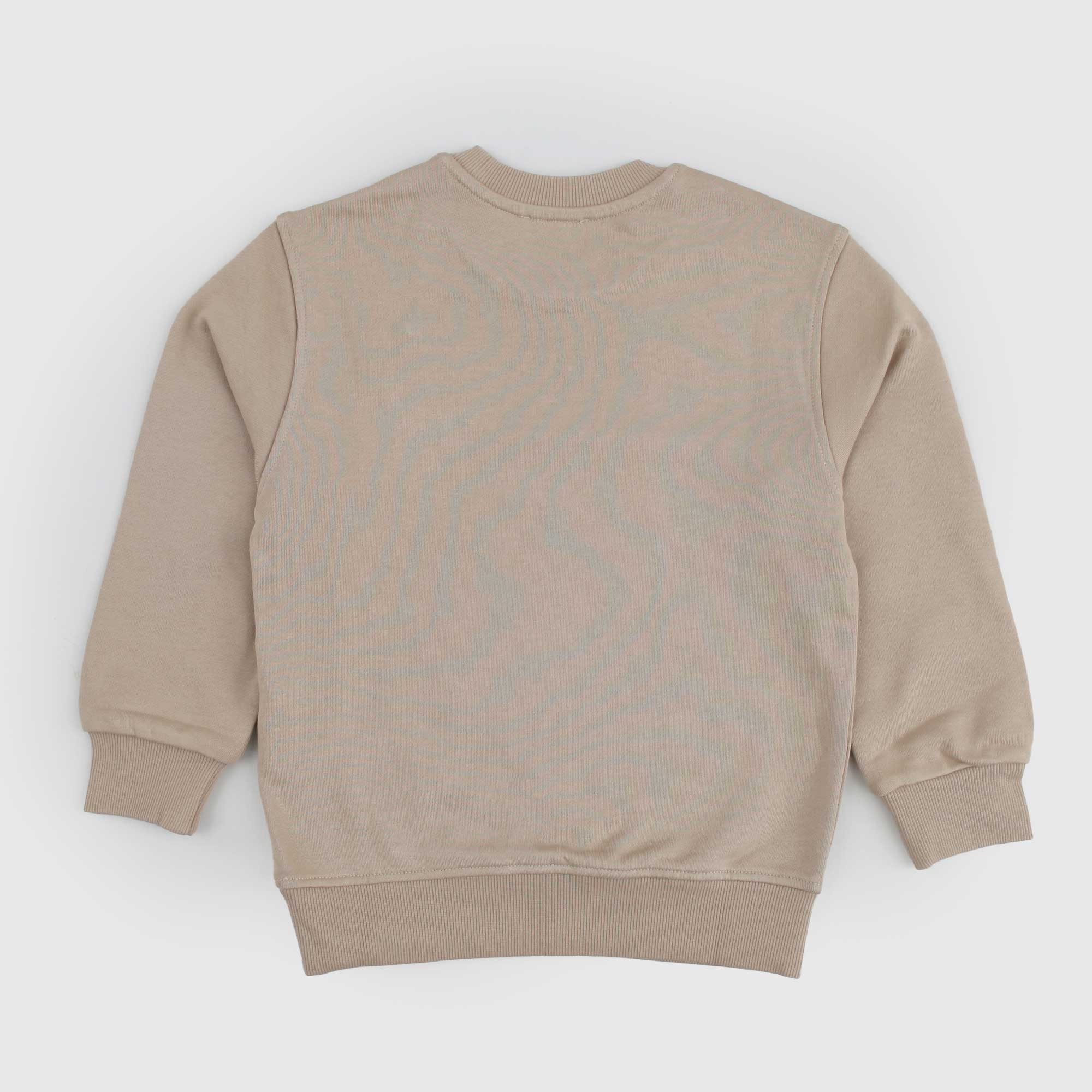 Felpa sabbia con stampa frontale DIESEL - annameglio.com abbigliamento moda