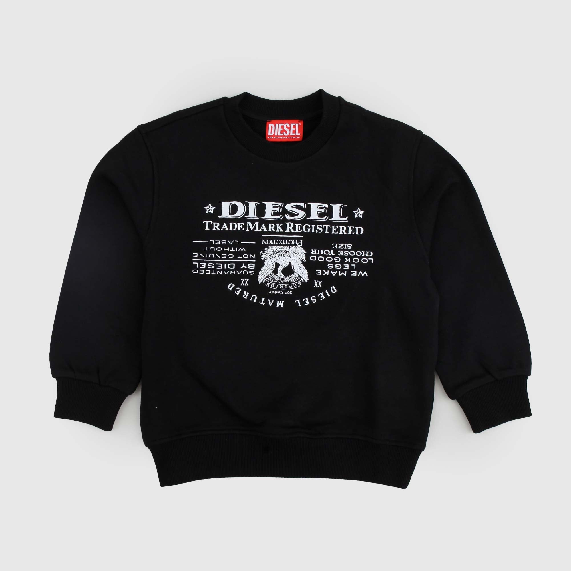 Felpa nera con logo firmata Diesel - annameglio.com abbigliamento moda