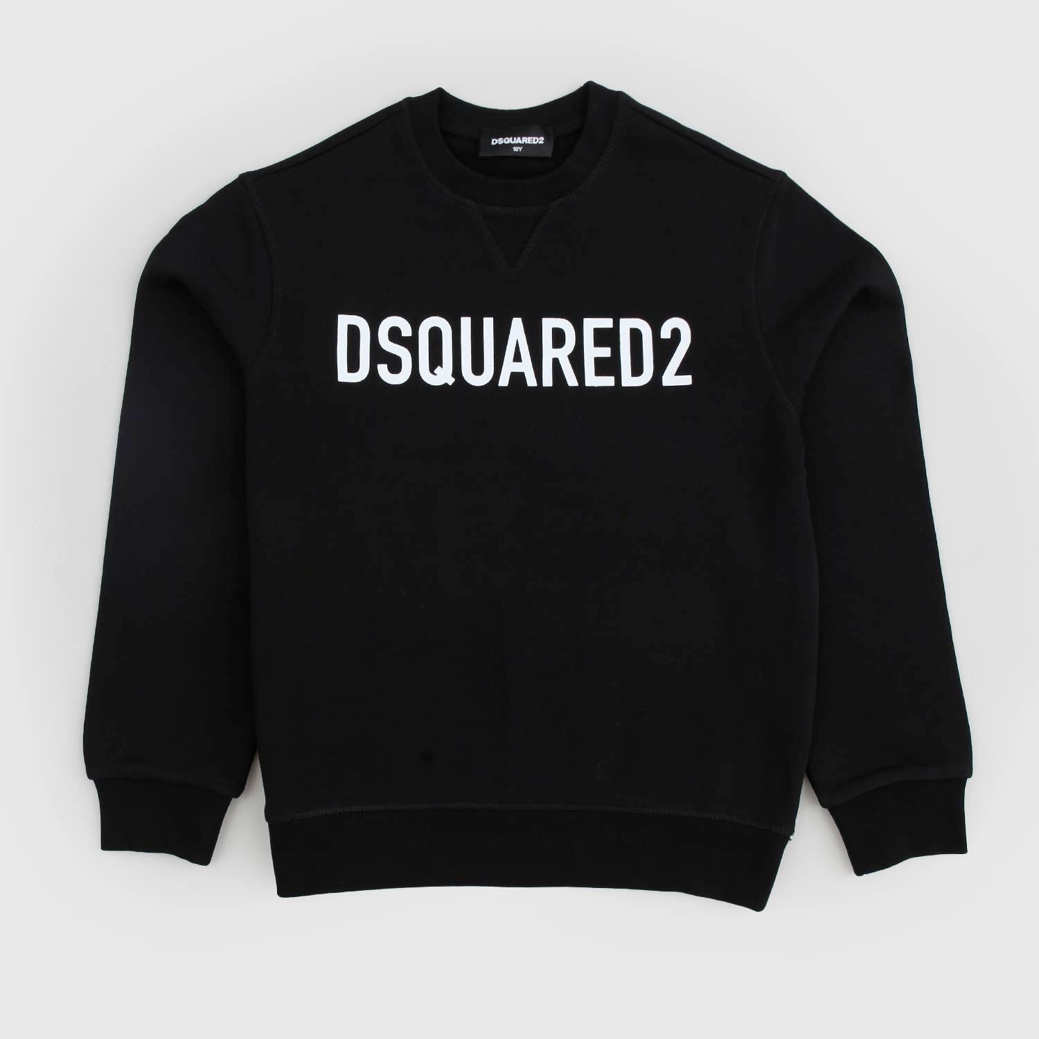 Felpa nera con logo bianco in contrasto - annameglio.com abbigliamento moda