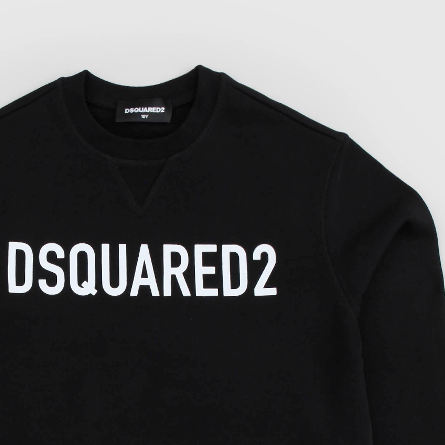 Felpa nera con logo bianco in contrasto - annameglio.com abbigliamento moda